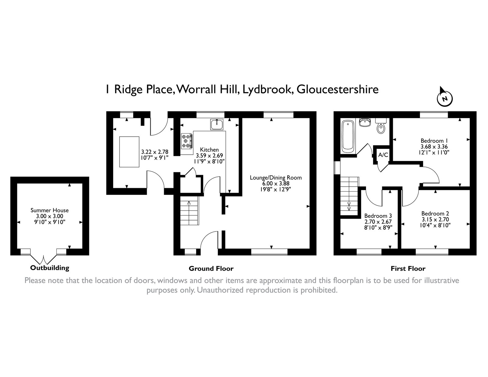 1, Ridge Place, Lydbrook floorplan