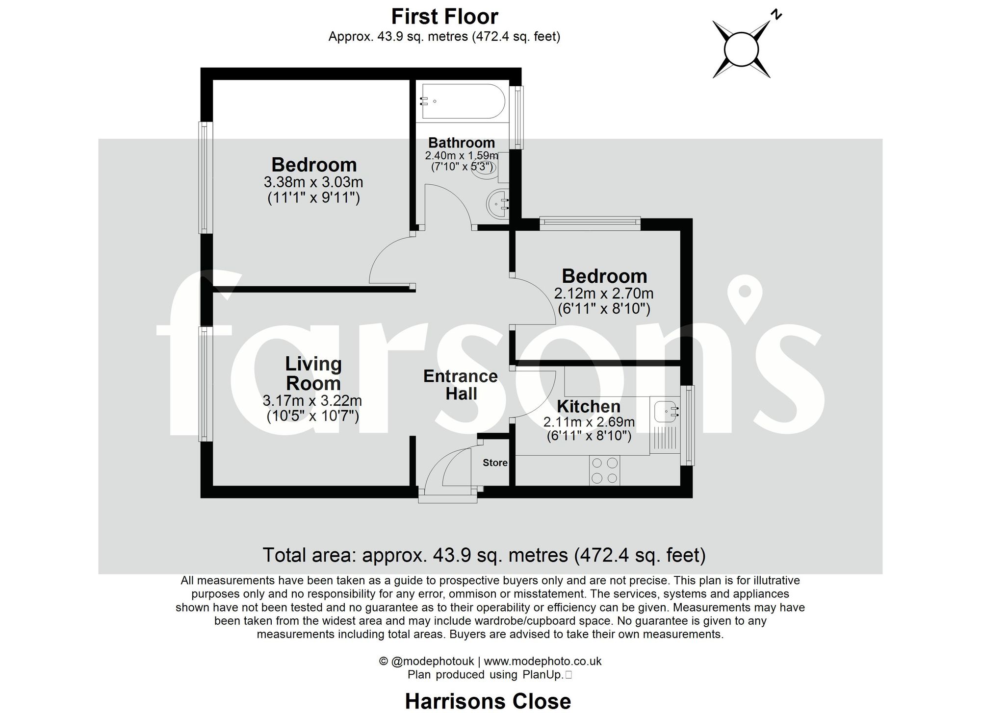 38c Harrison Close, Brentwood floorplan