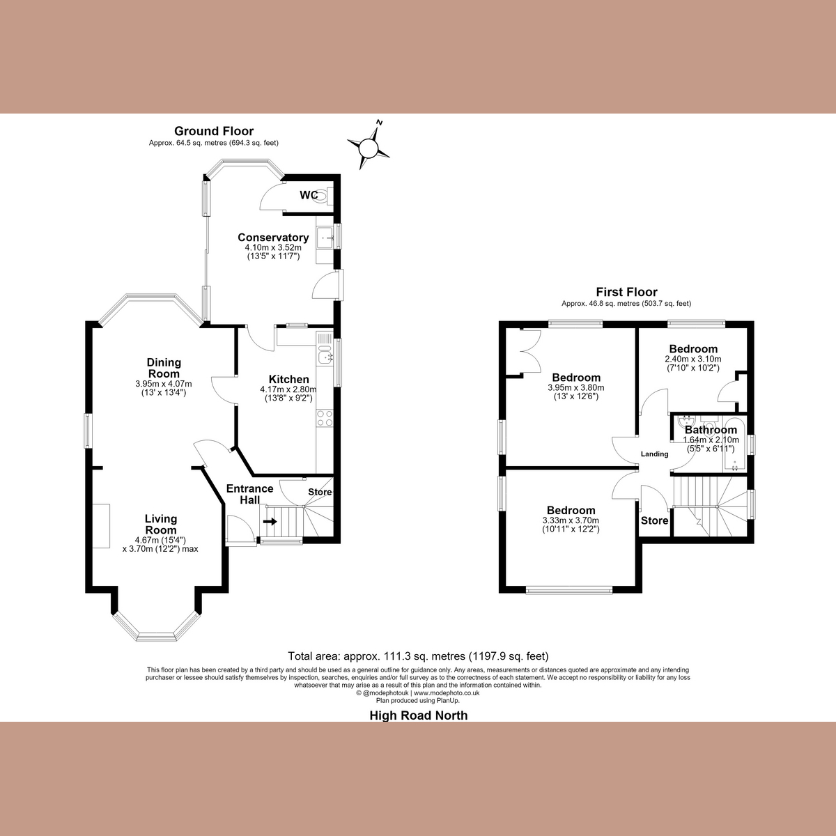 47, High Road North, Basildon floorplan