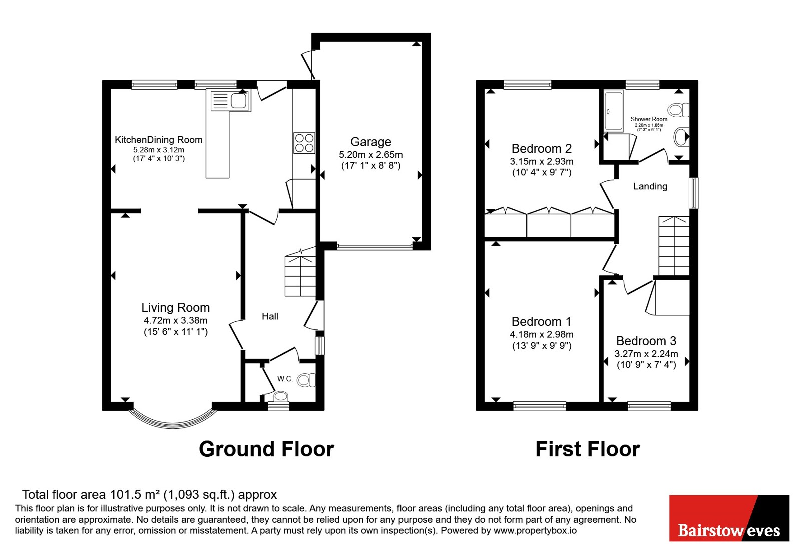3A,, Albert Close, Essex floorplan