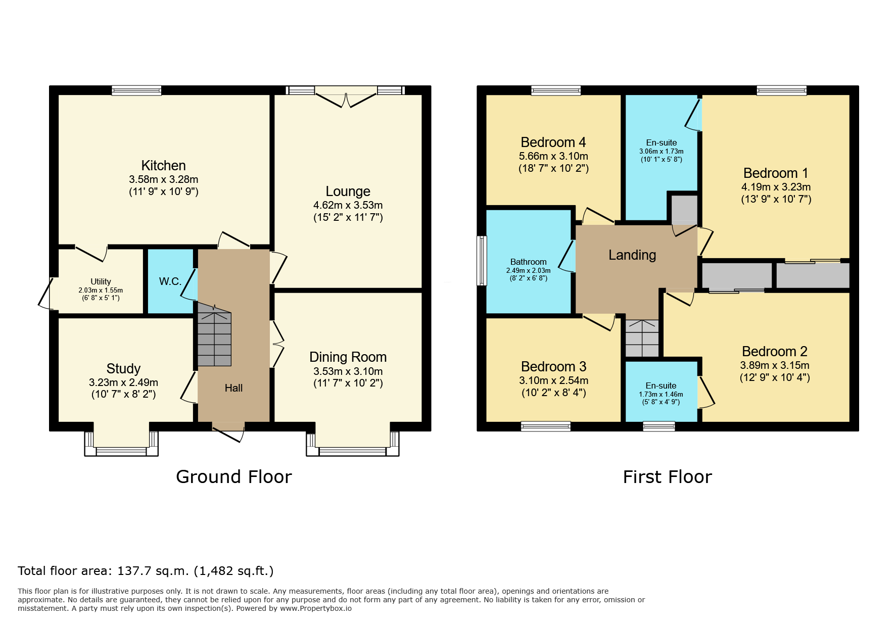 9 Percival Way, Leicester floorplan