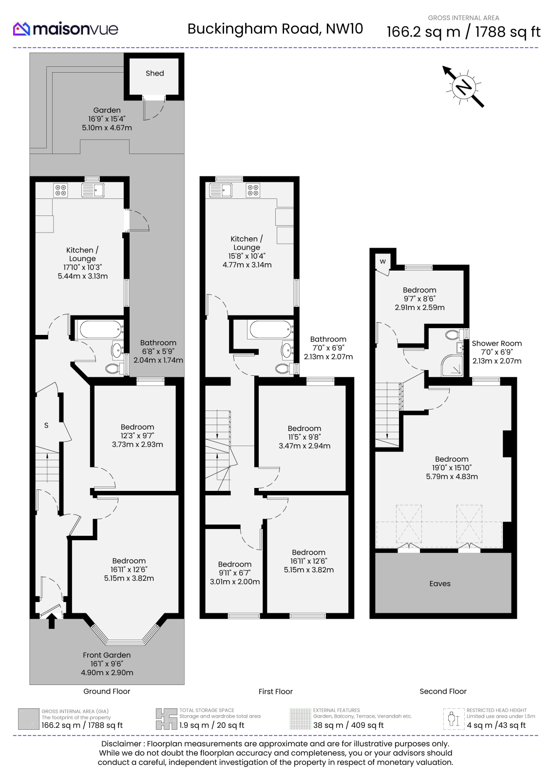 27 BUCKINGHAM RD, London floorplan