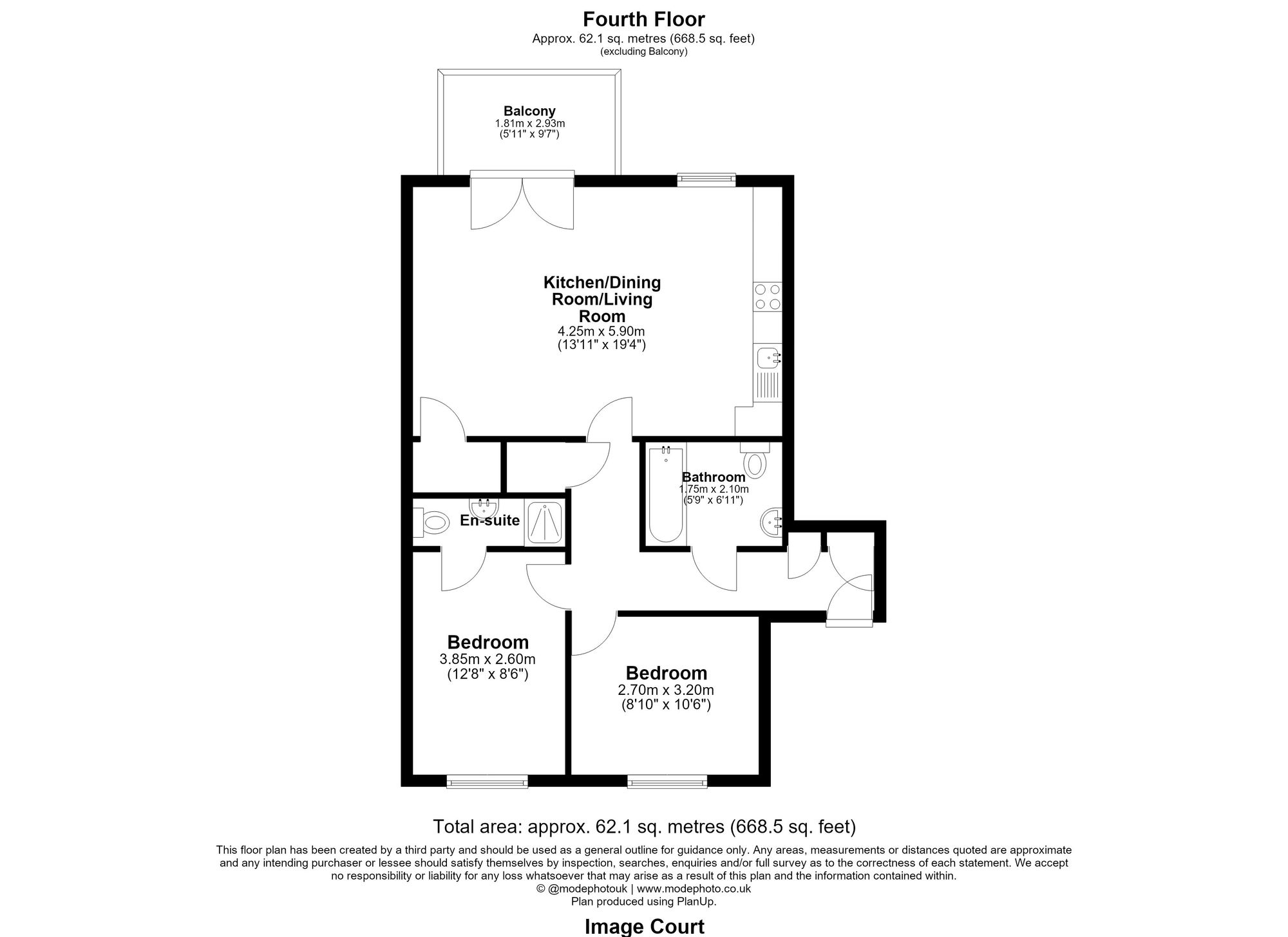 Flat 47, Image Court Maxwell Road, Romford floorplan