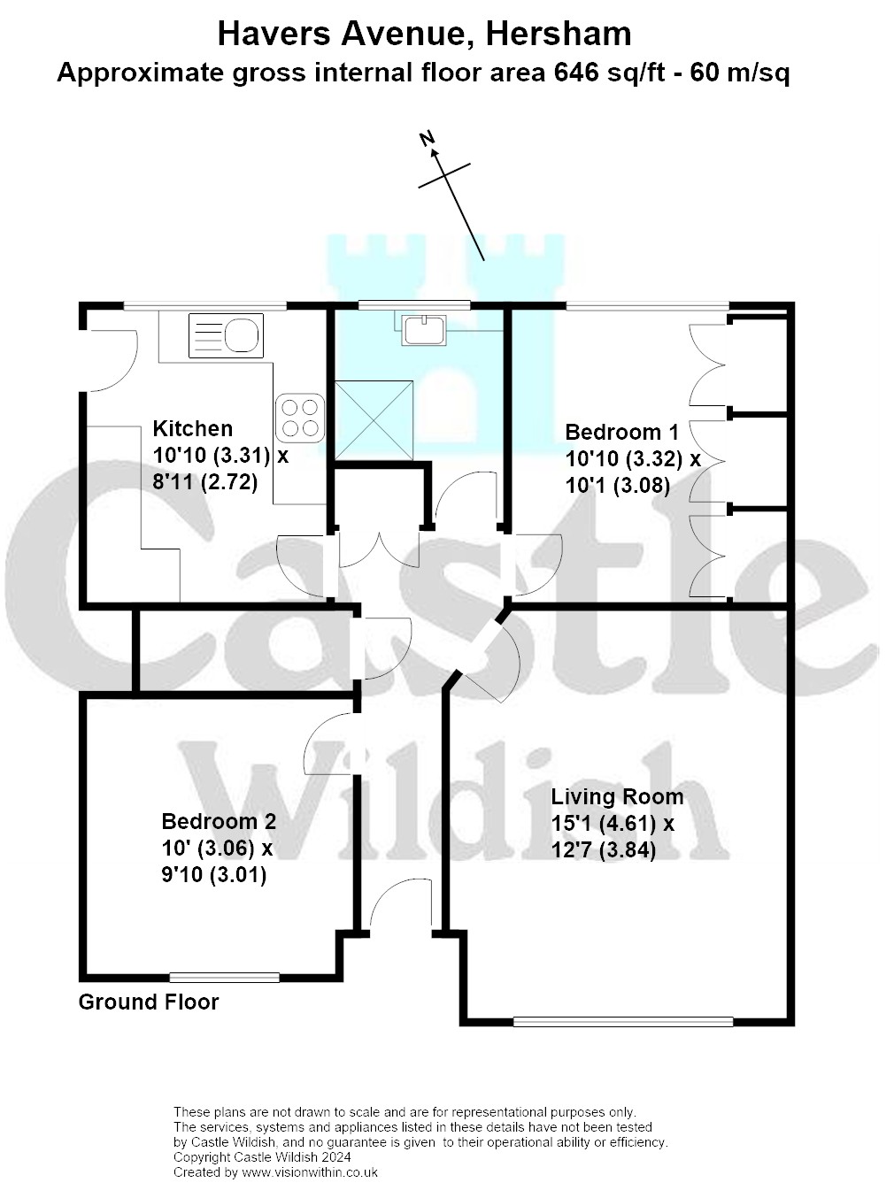 110, Havers Avenue, Walton-on-Thames floorplan