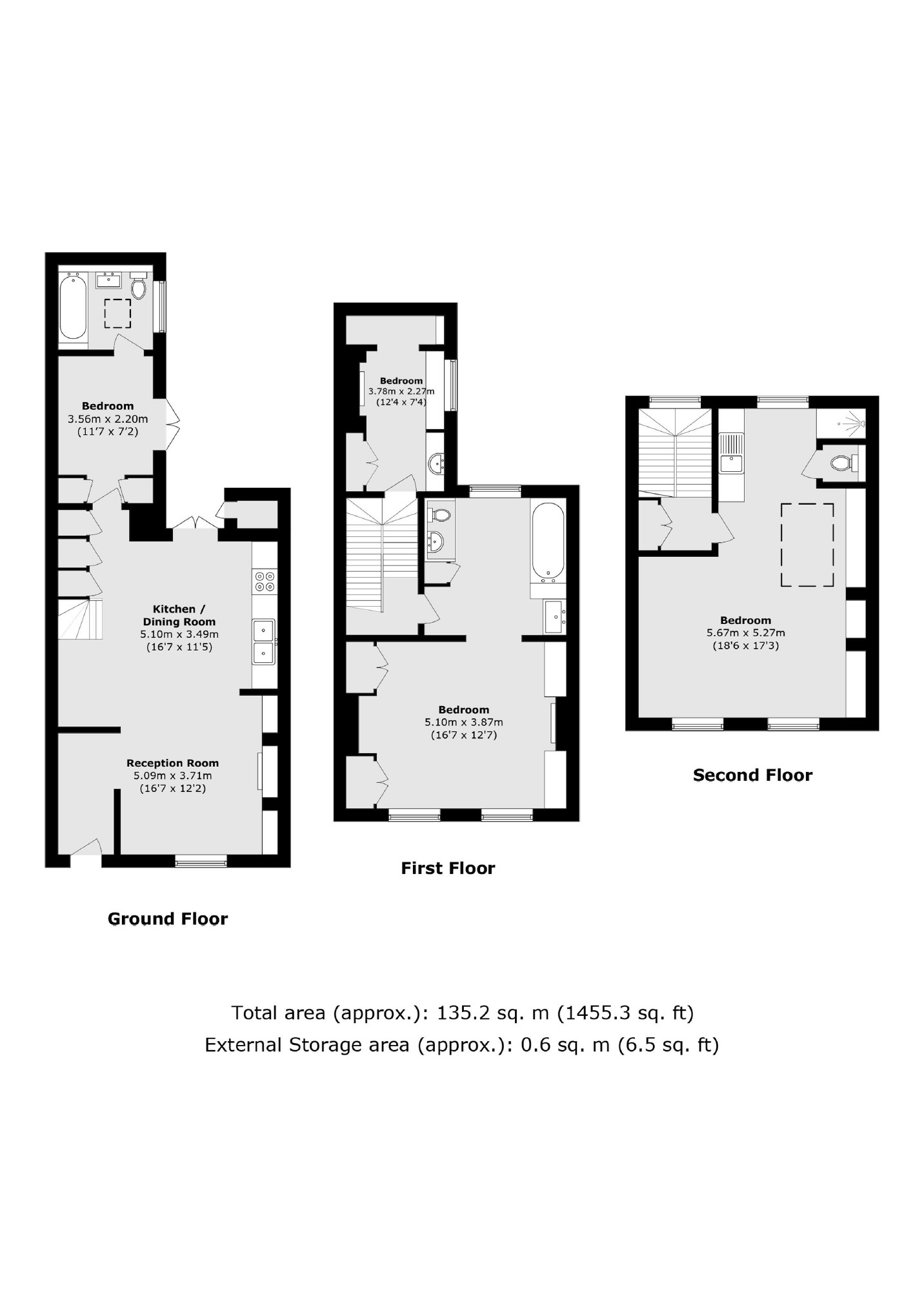 47, Pratt Street, London floorplan