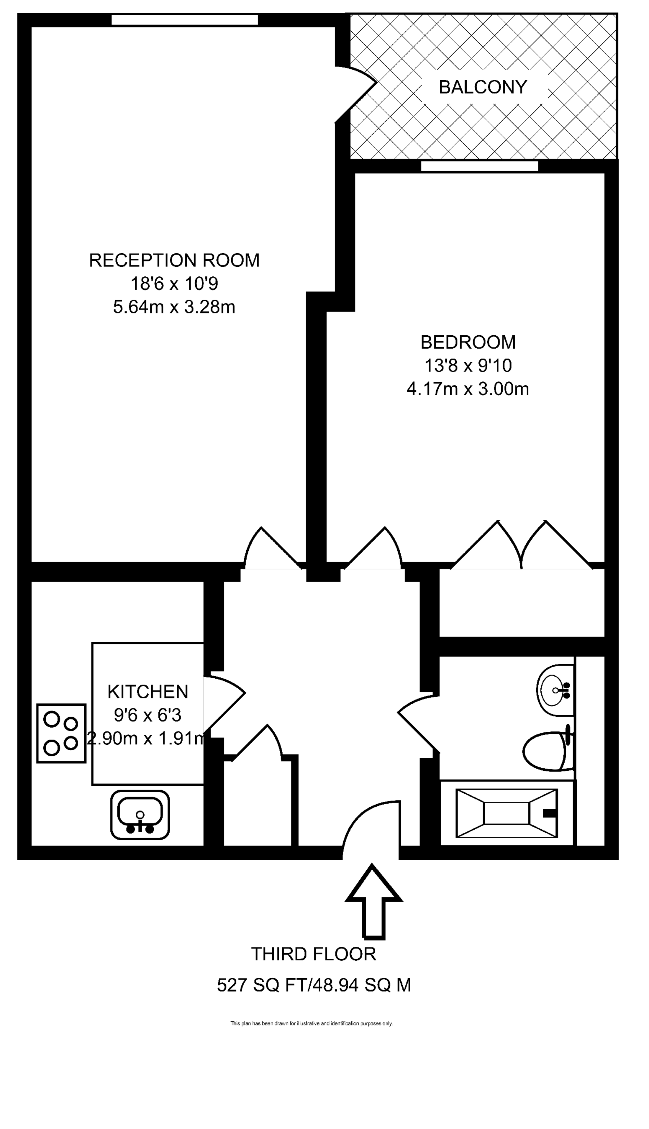 Londinium Tower, E1, City floorplan