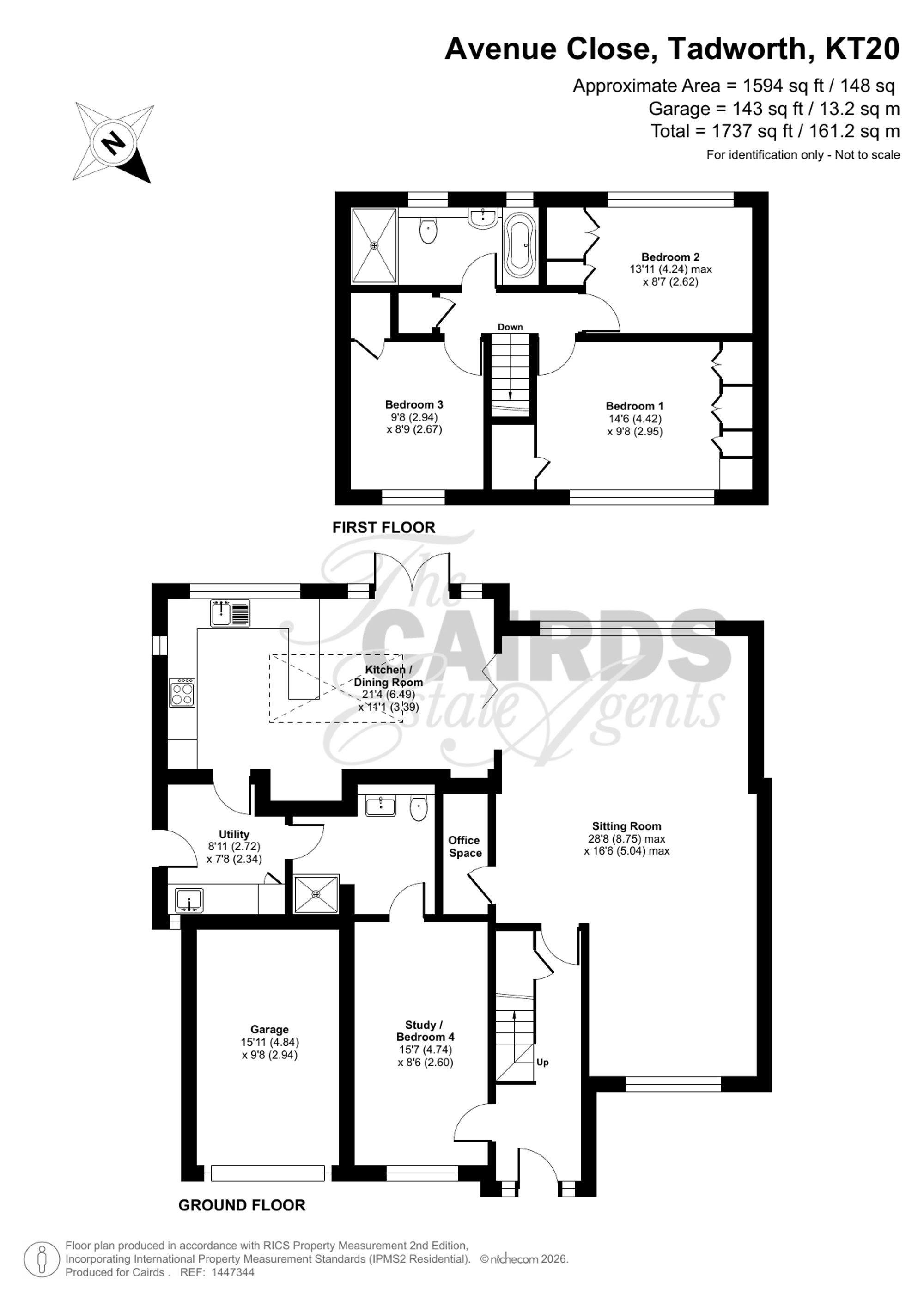 9, Avenue Close, Tadworth floorplan