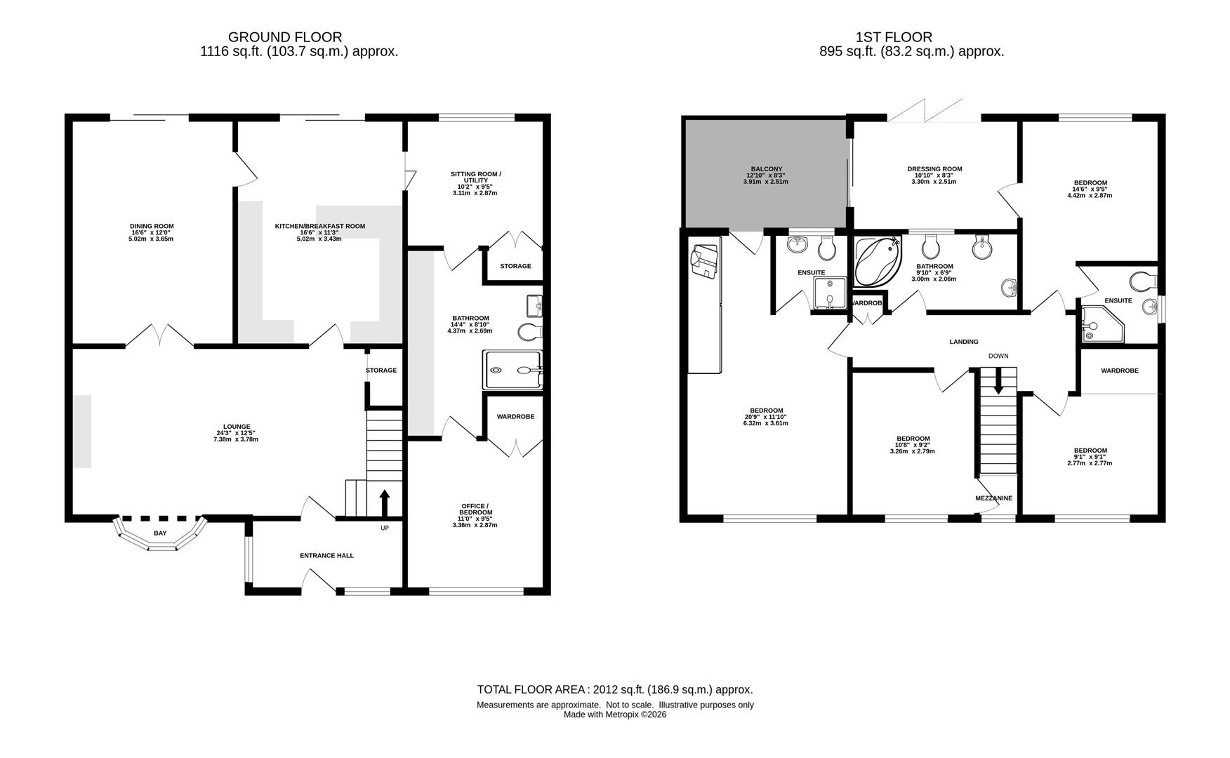 31, Clifton Way, Brentwood floorplan