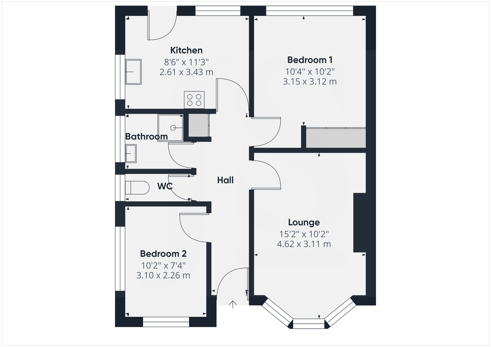 66, Parham Road, Worthing floorplan
