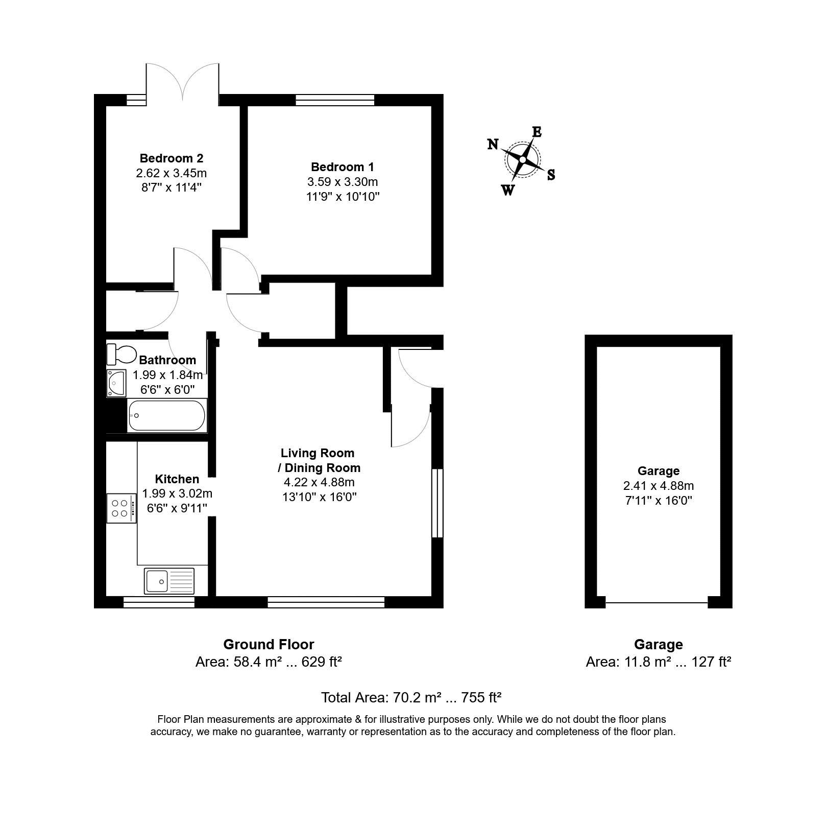 62, Sebright Road, Barnet floorplan