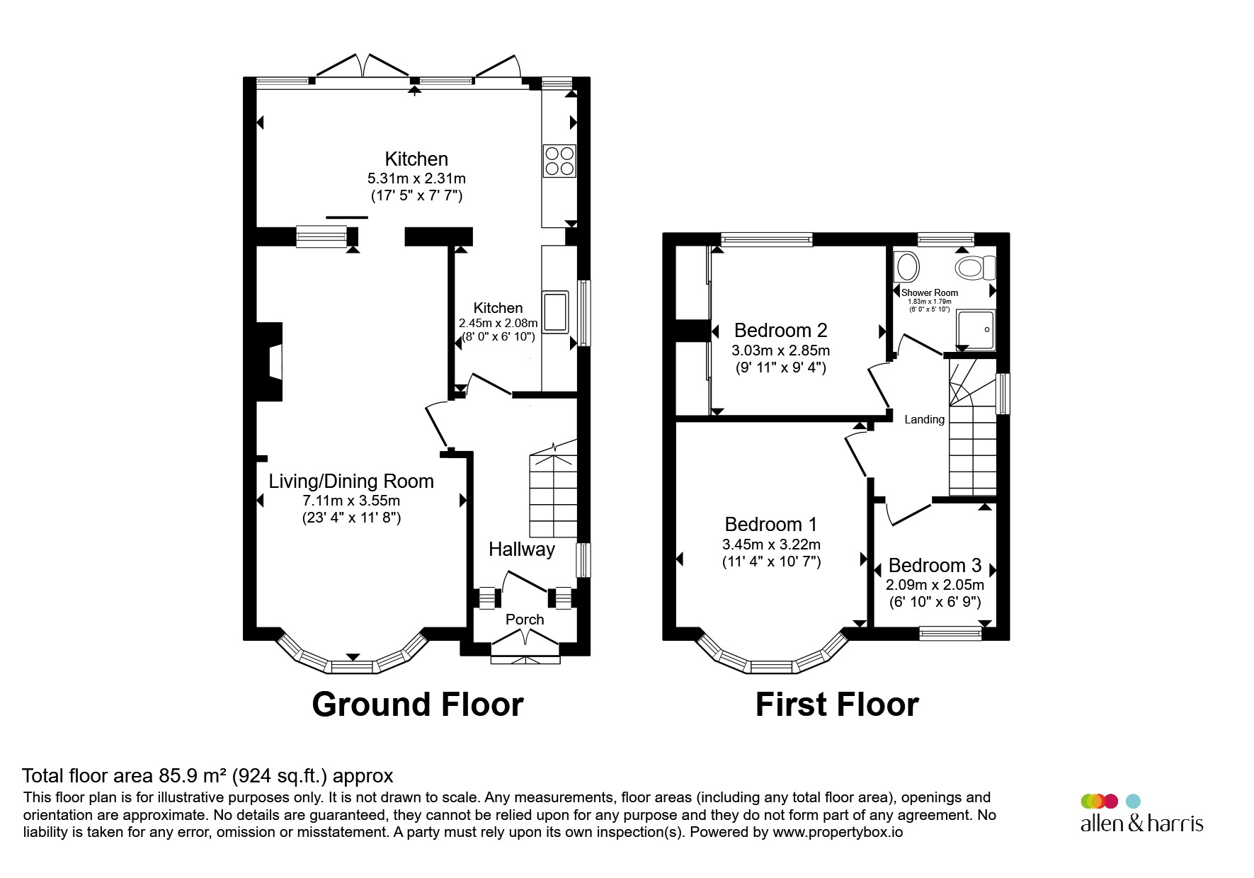 85, Oxford Road, Swindon floorplan