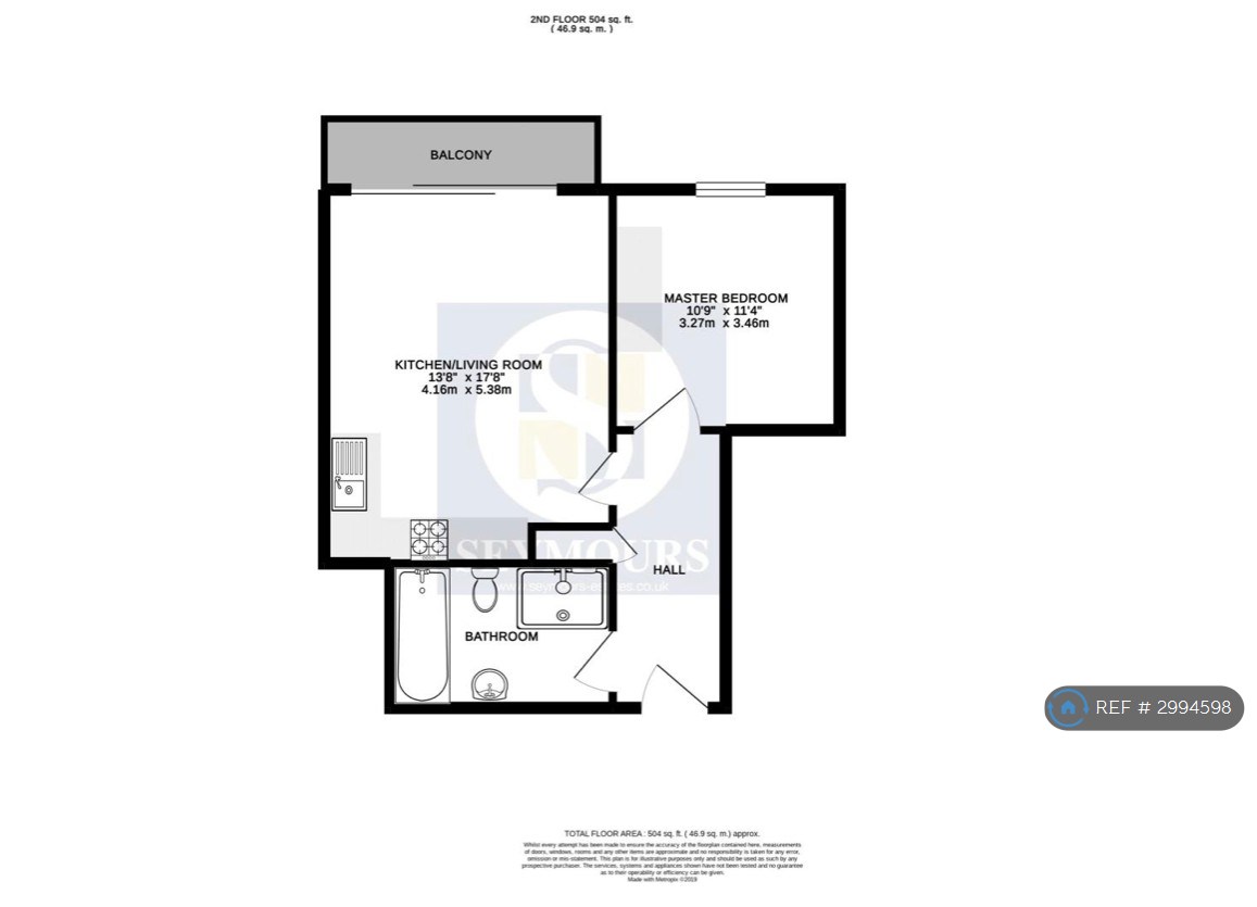 Flat, Grosvenor Mansions Sullivan Road, Camberley floorplan