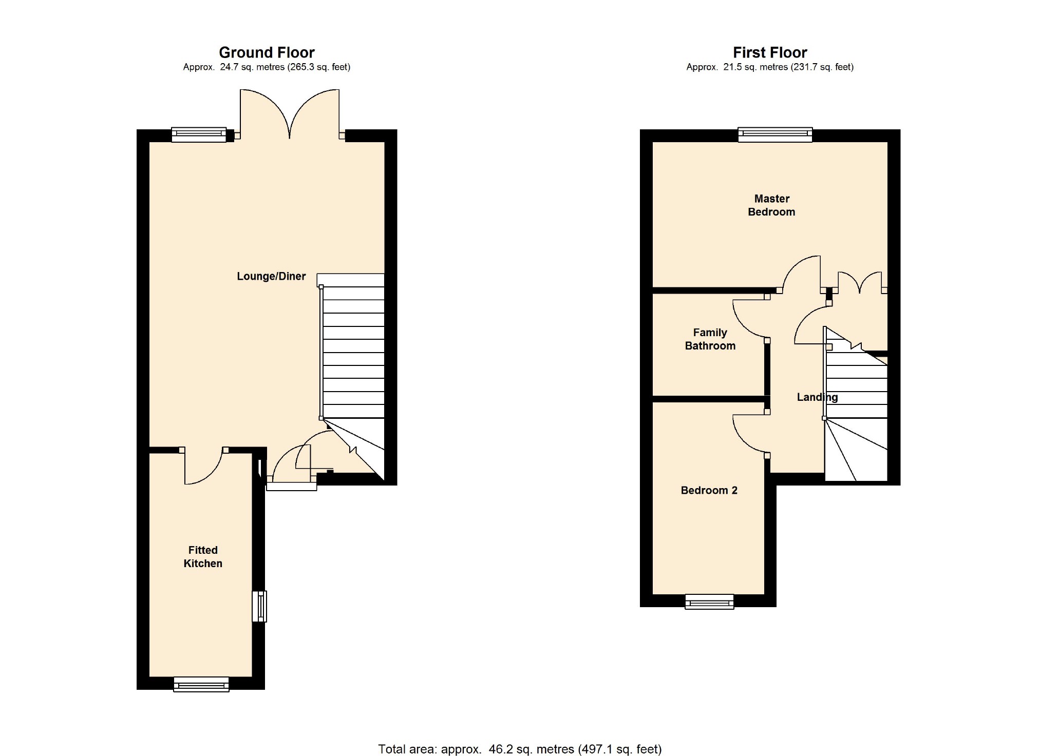 2 Bedrooms End terrace house to rent in Radcot Close, Nine Elms, Swindon SN5