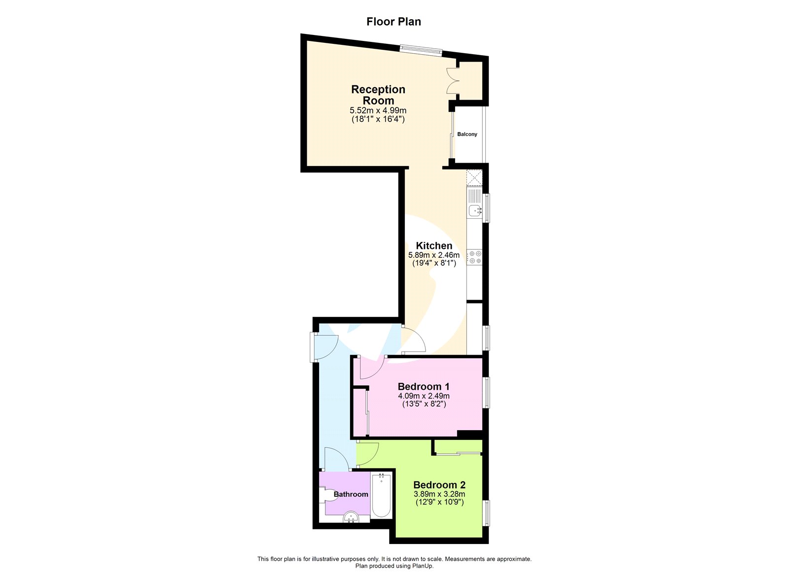 Flat 72, Venice Corte, 2, Elmira Street, London floorplan