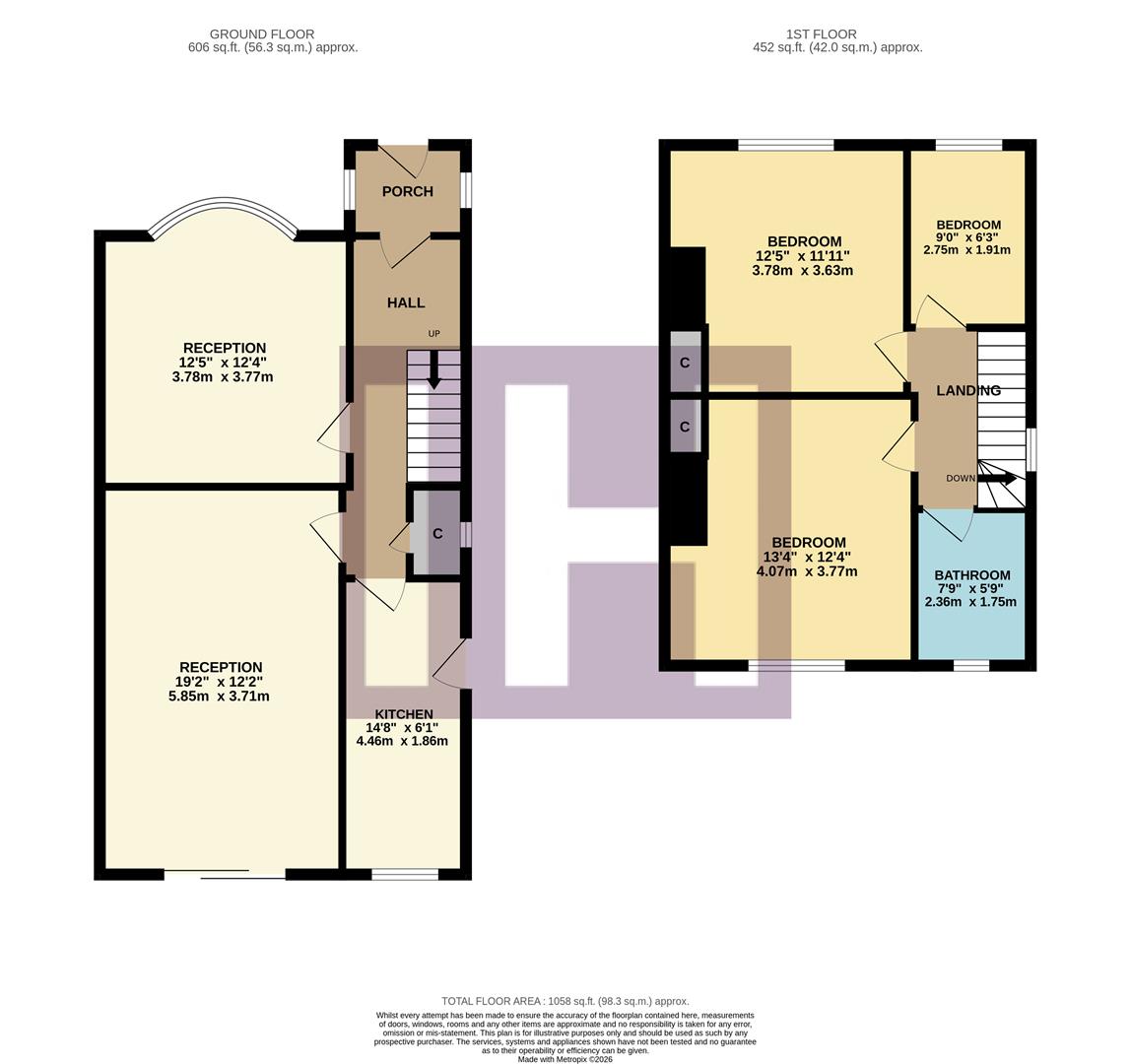 30, Raby Road, Stockton-On-Tees floorplan