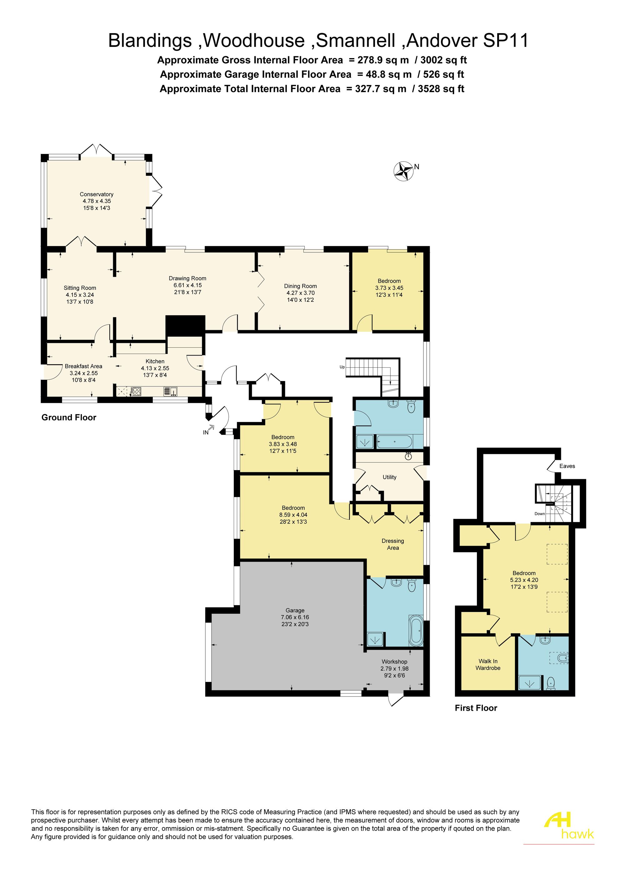 Blandings Woodhouse, Andover floorplan