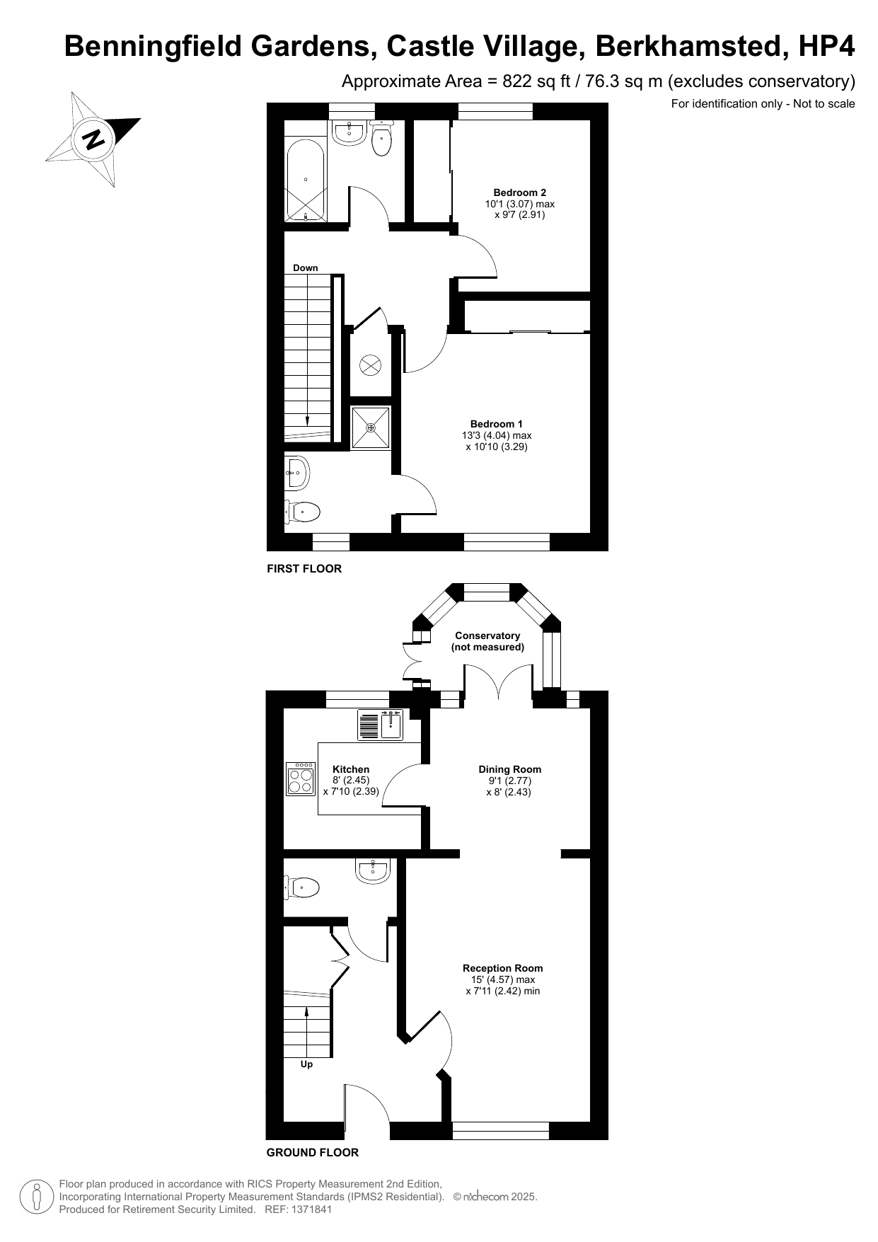 11, Benningfield Gardens, Hertfordshire floorplan
