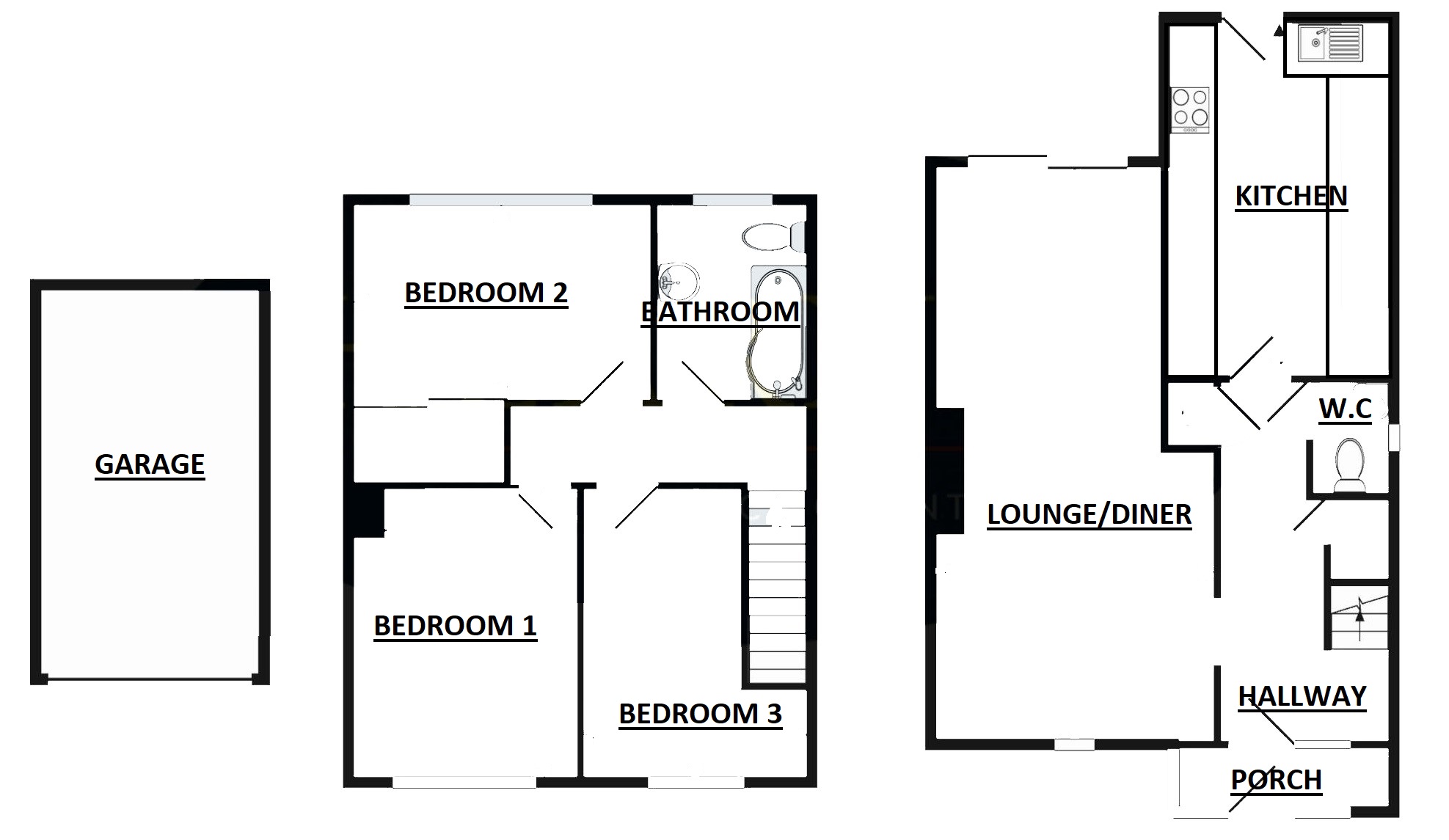 3 bed semidetached house for sale in Wimborne Road, Bear Cross