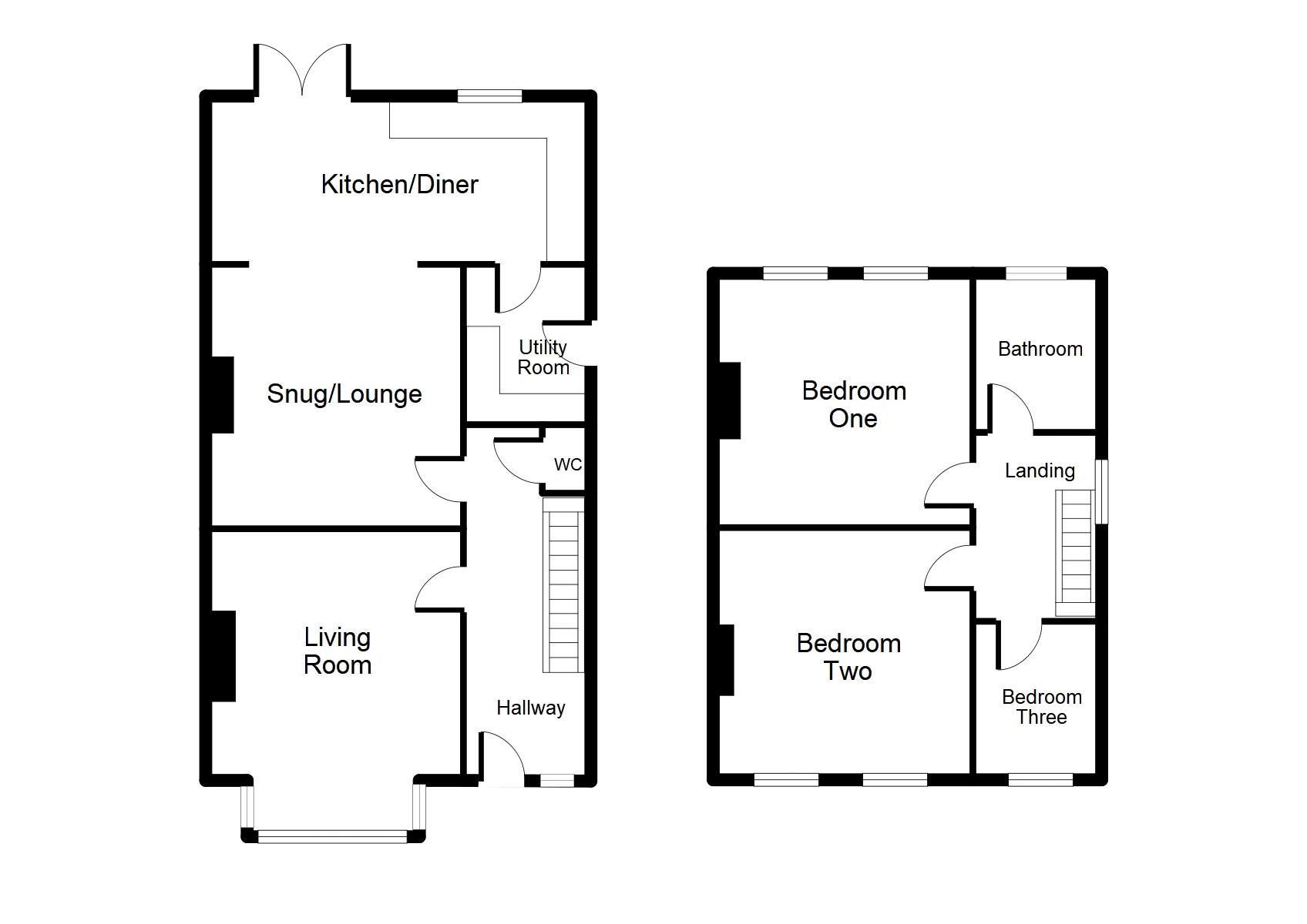 3 Bedrooms Semi-detached house for sale in Rhos Street, Ruthin LL15