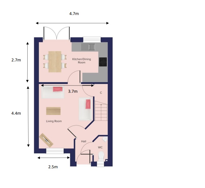 Saxmundham Road, Leiston, Suffolk IP16, 2 bedroom end terrace house for