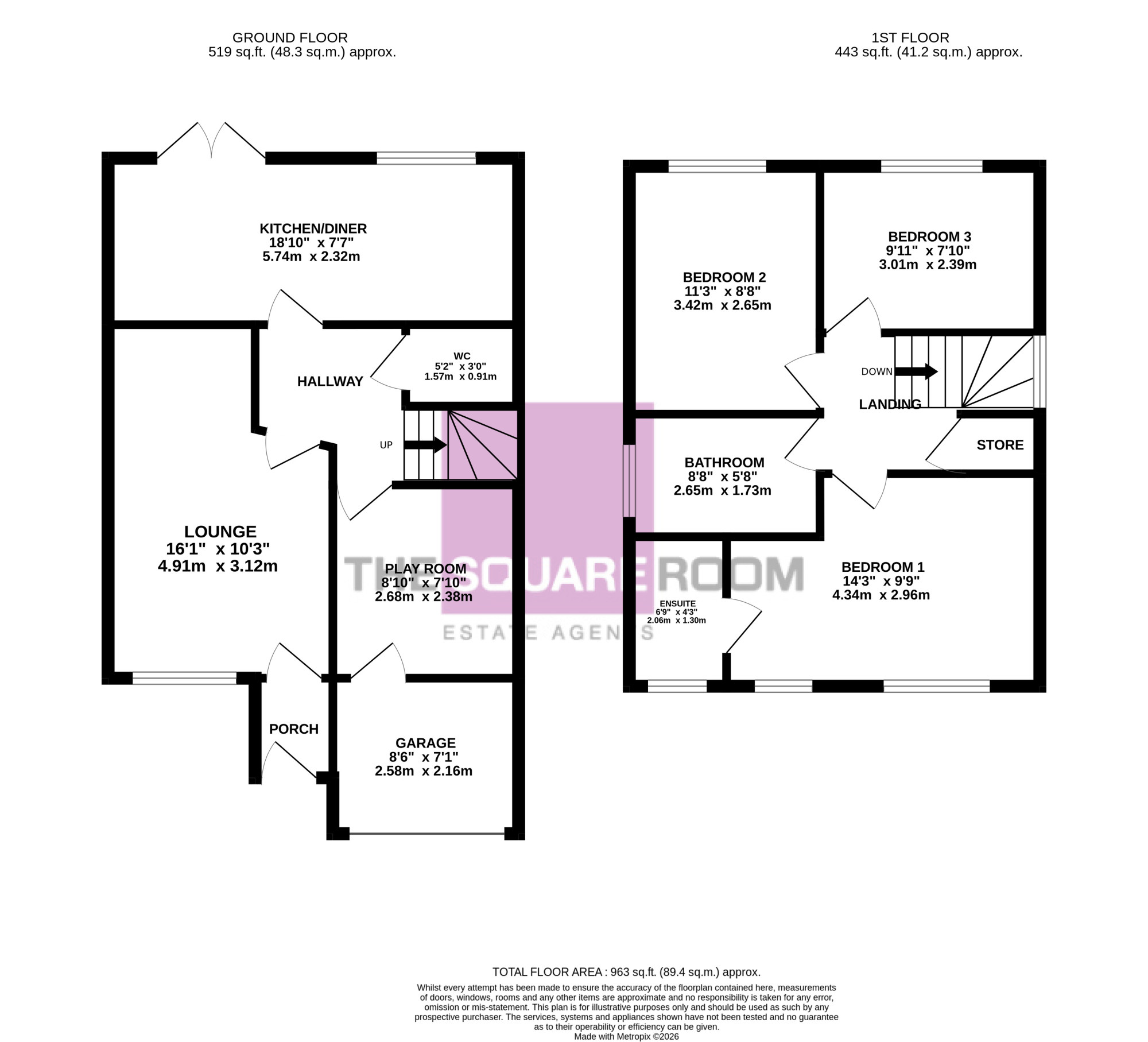 2, Garnet Close, Poulton-Le-Fylde floorplan