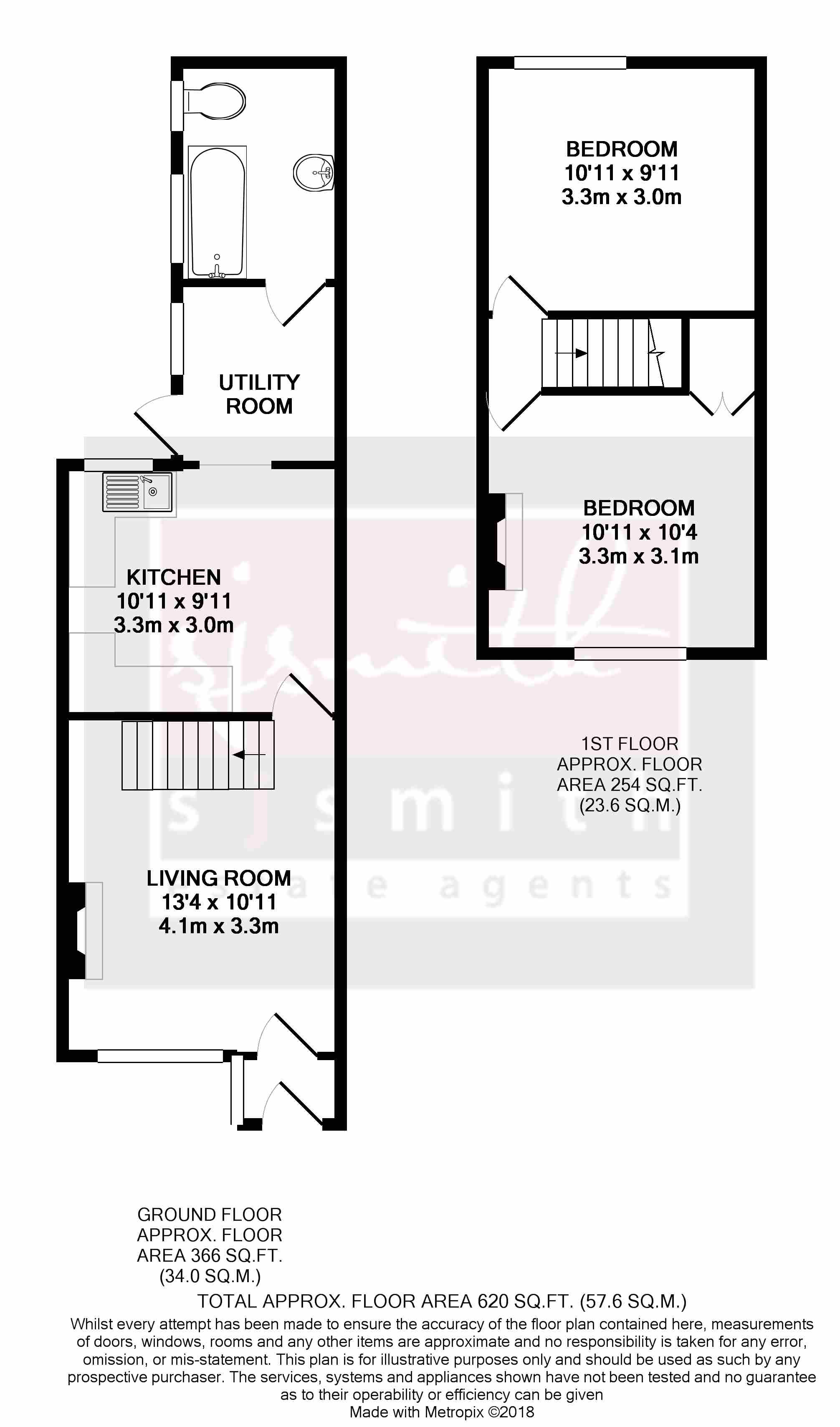 2 Bedrooms End terrace house to rent in The Avenue, Egham TW20