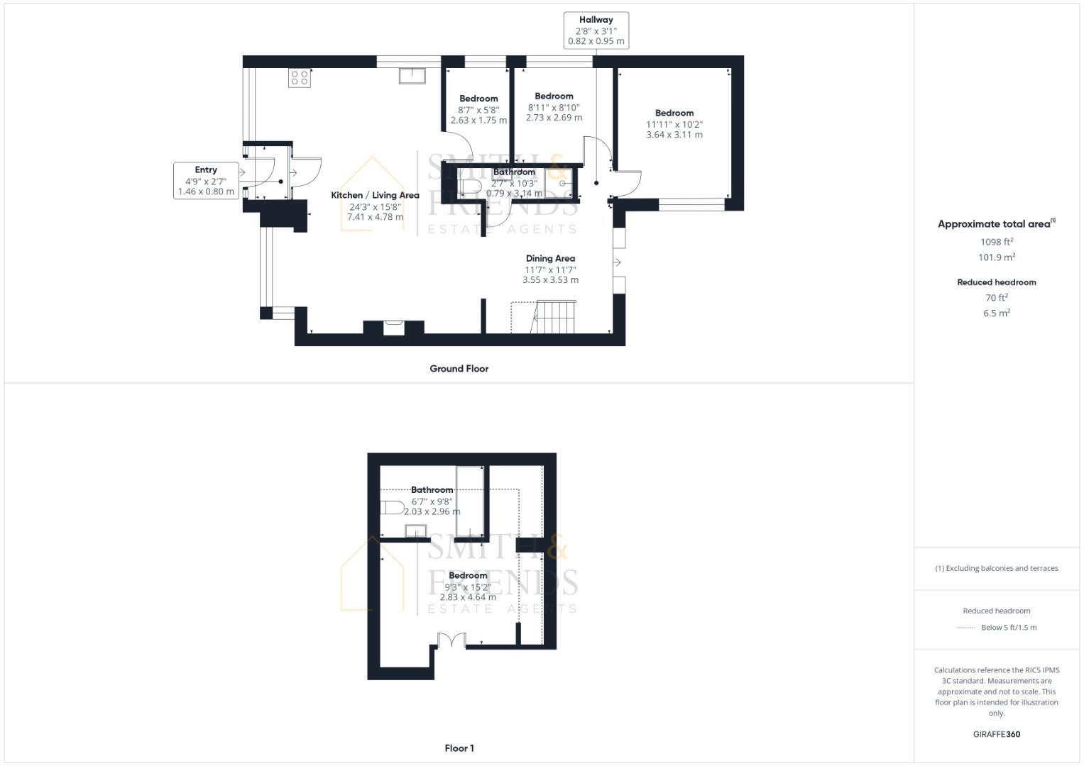 80, Wheatlands, Middlesbrough floorplan