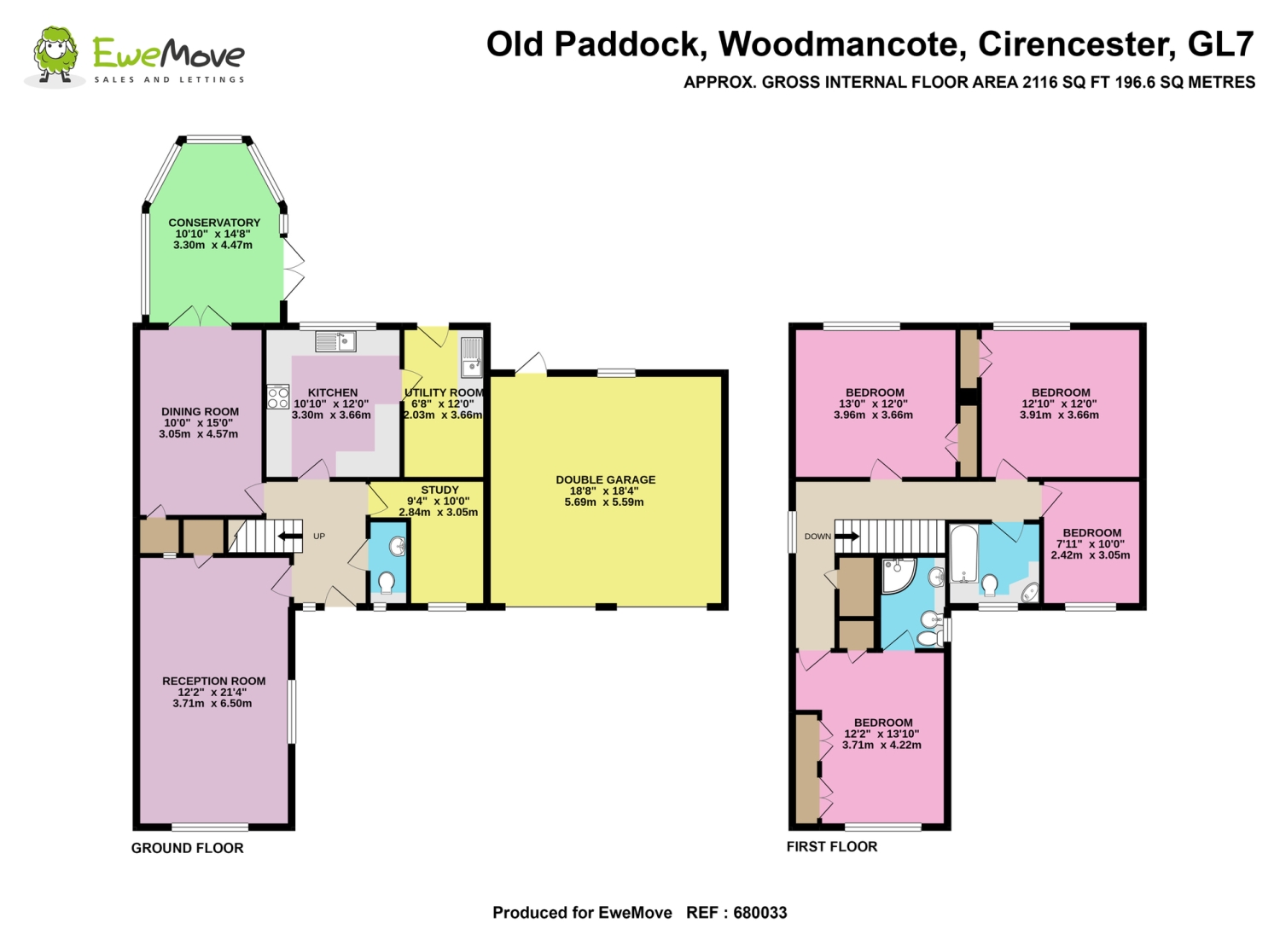 Old Paddock, Woodmancote, Cirencester floorplan