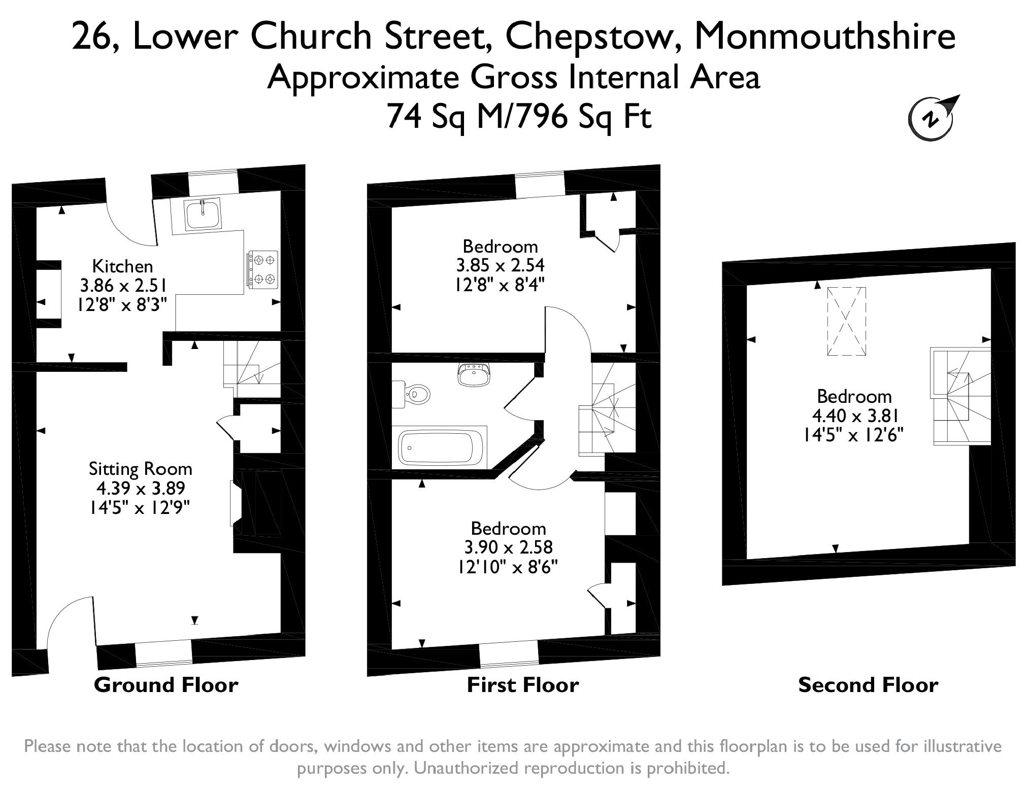 Blakes Cottage 26, Lower Church Street, Chepstow floorplan