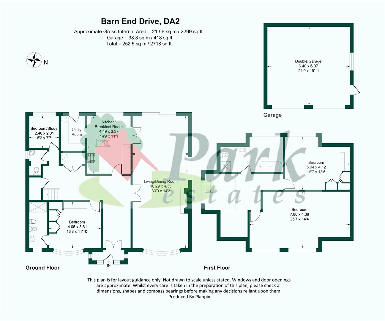 |., 9, Barn End Drive, Wilmington floorplan