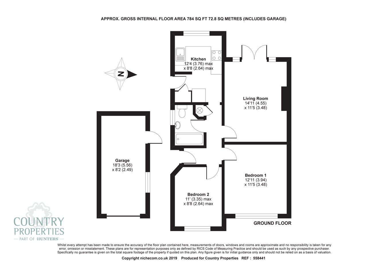 Wellingham Avenue, Hitchin SG5, 2 bedroom bungalow for sale 53720226