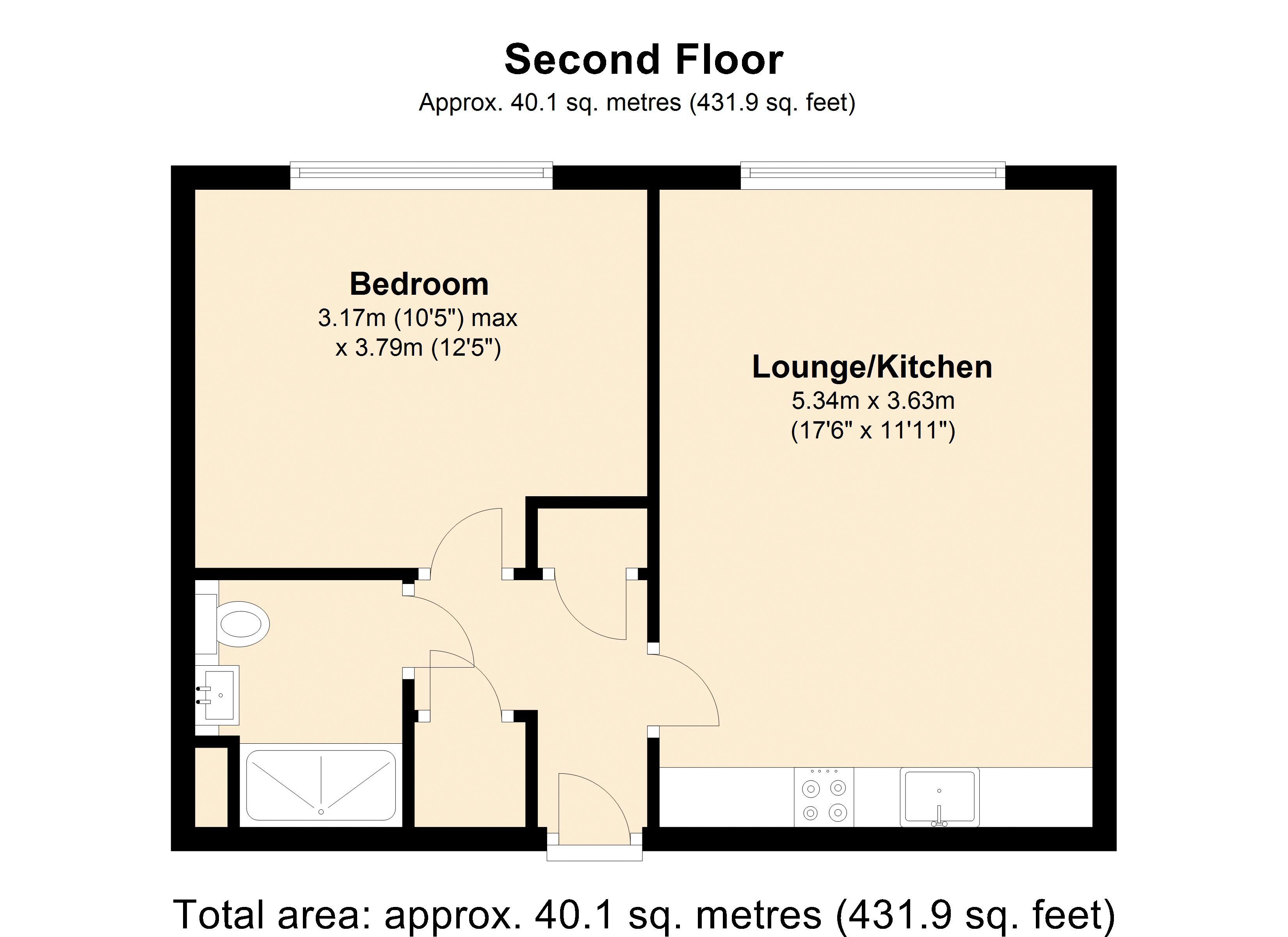 1 Bedrooms Flat to rent in 5 Scotland Road, Warrington WA1