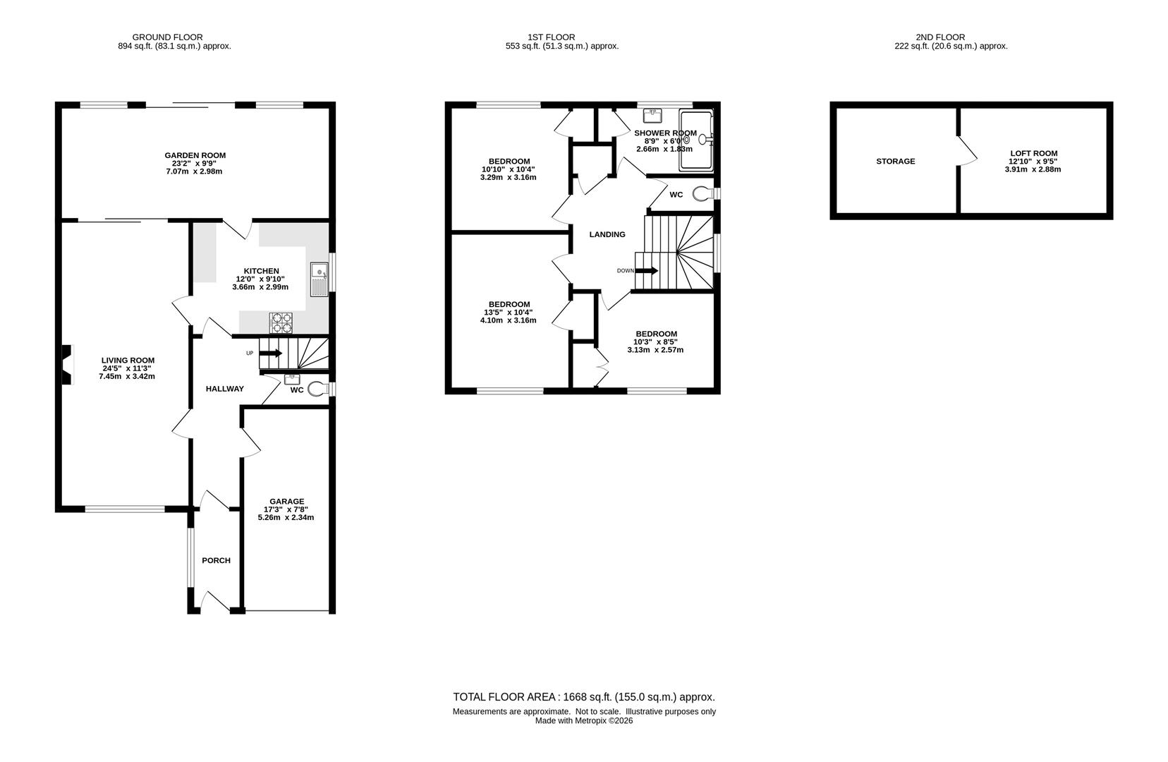28, Plovers Mead, Brentwood floorplan