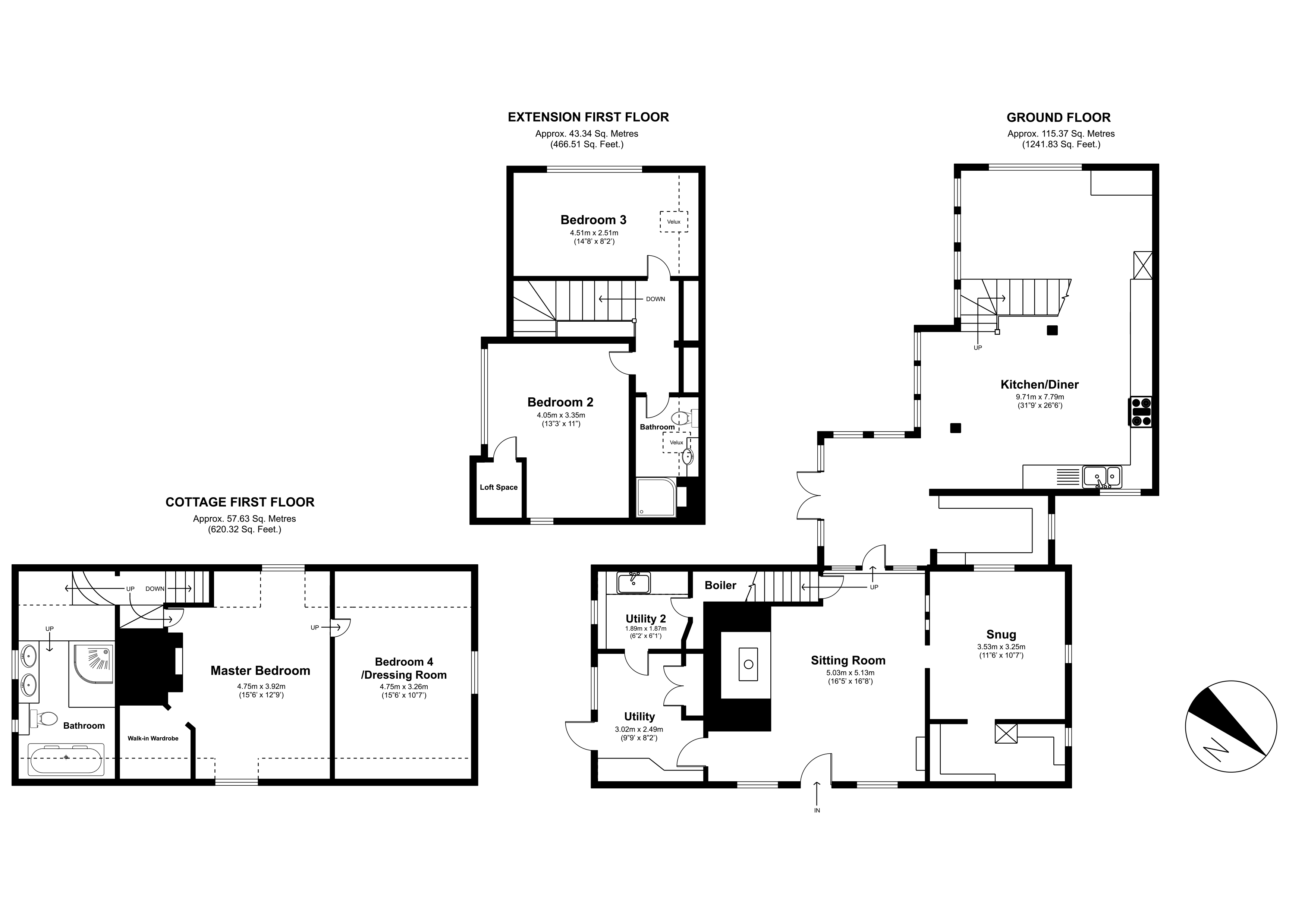 The Thatched Cottage,, Warrens Green, Hitchin floorplan