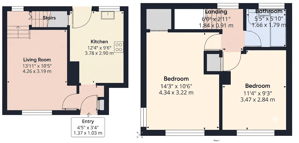 309, The Tideway, Kent floorplan