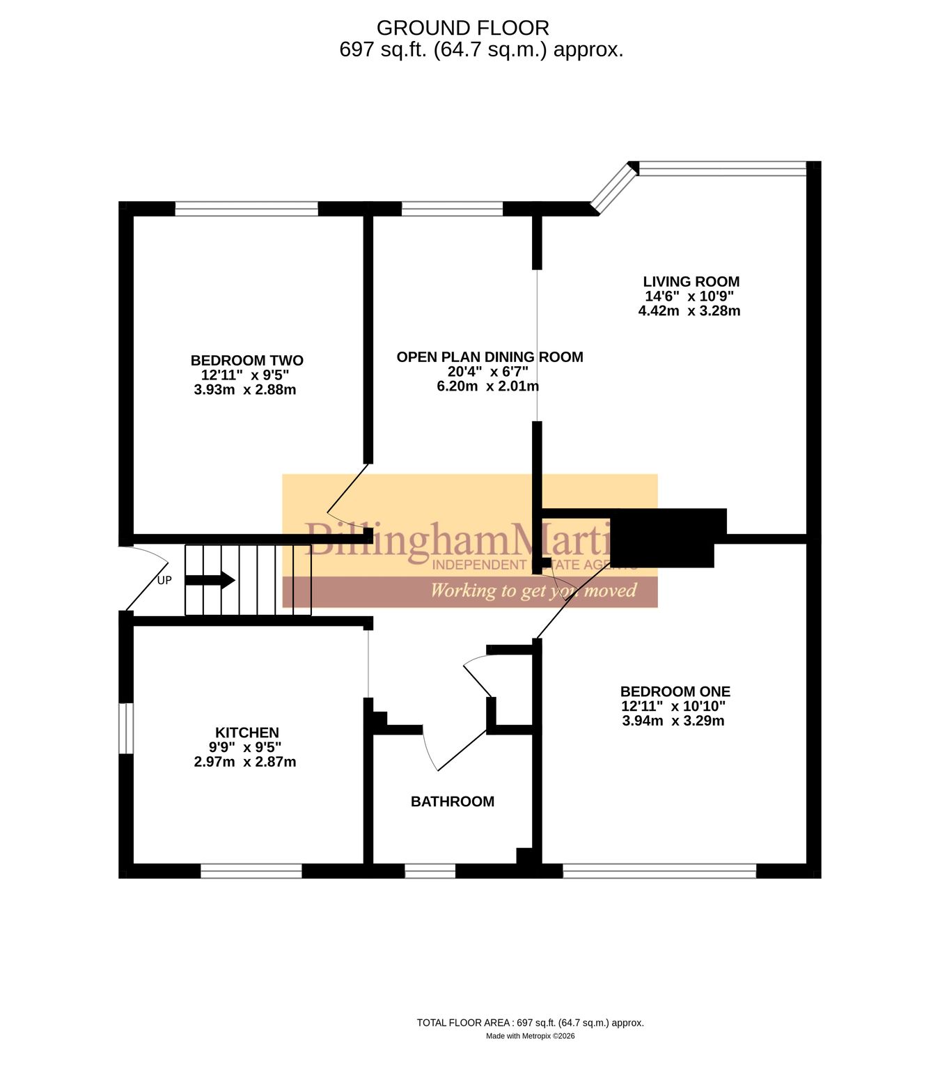83, Birchett Road, FARNBOROUGH floorplan
