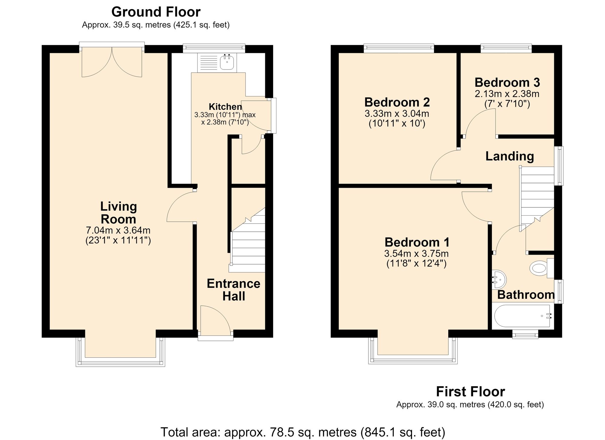 3 Reeval Close, Barnoldswick floorplan