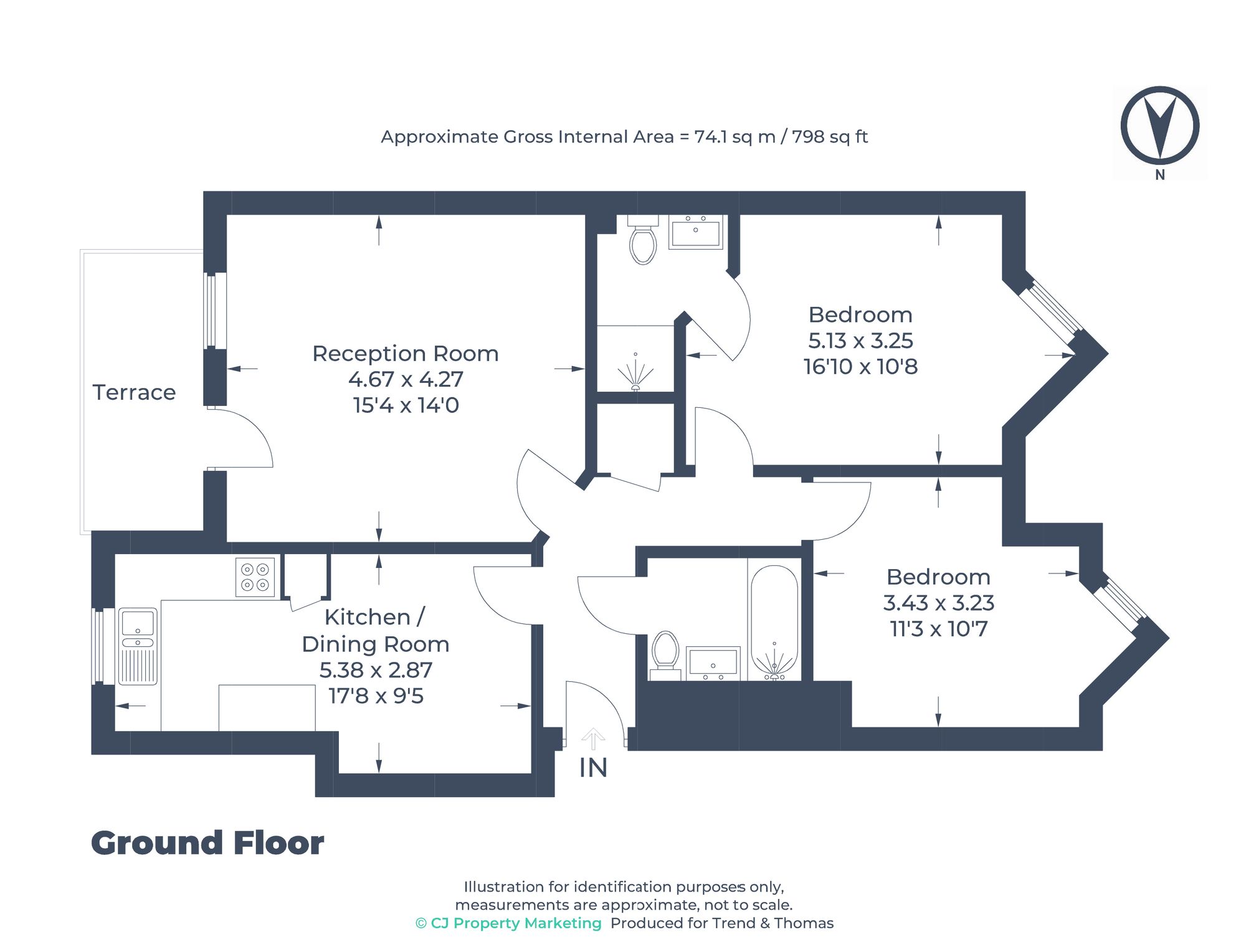 Flat 9, Woodman House 10-12 High Street, Rickmansworth floorplan