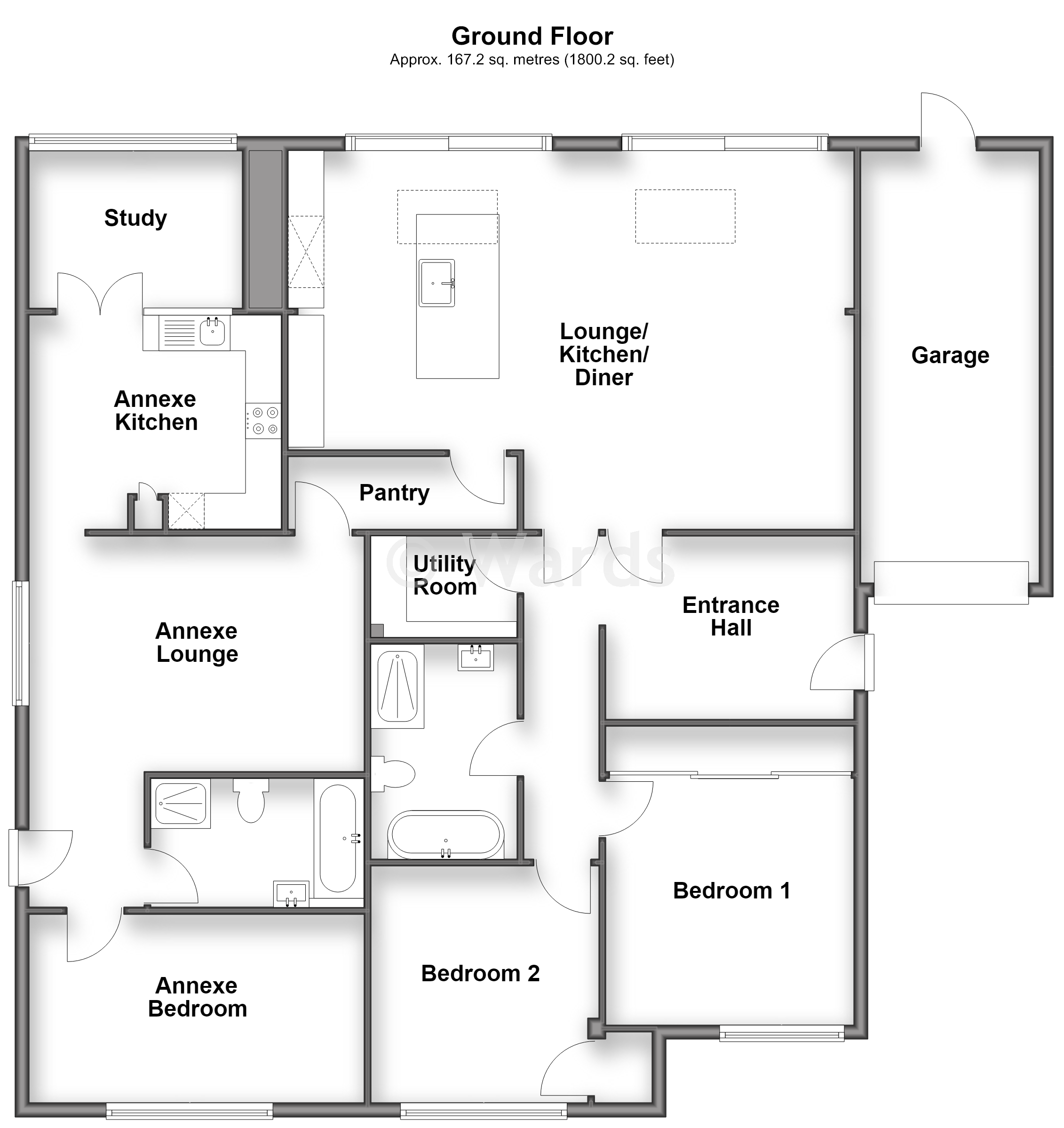 61, Leonard Road, Greatstone floorplan
