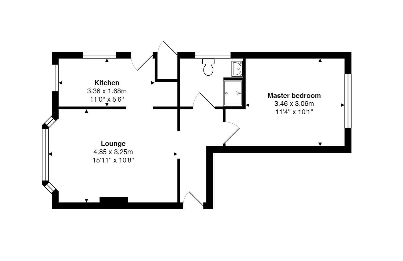 1 Bedrooms Flat to rent in Cranbrook Court, Fleet GU51