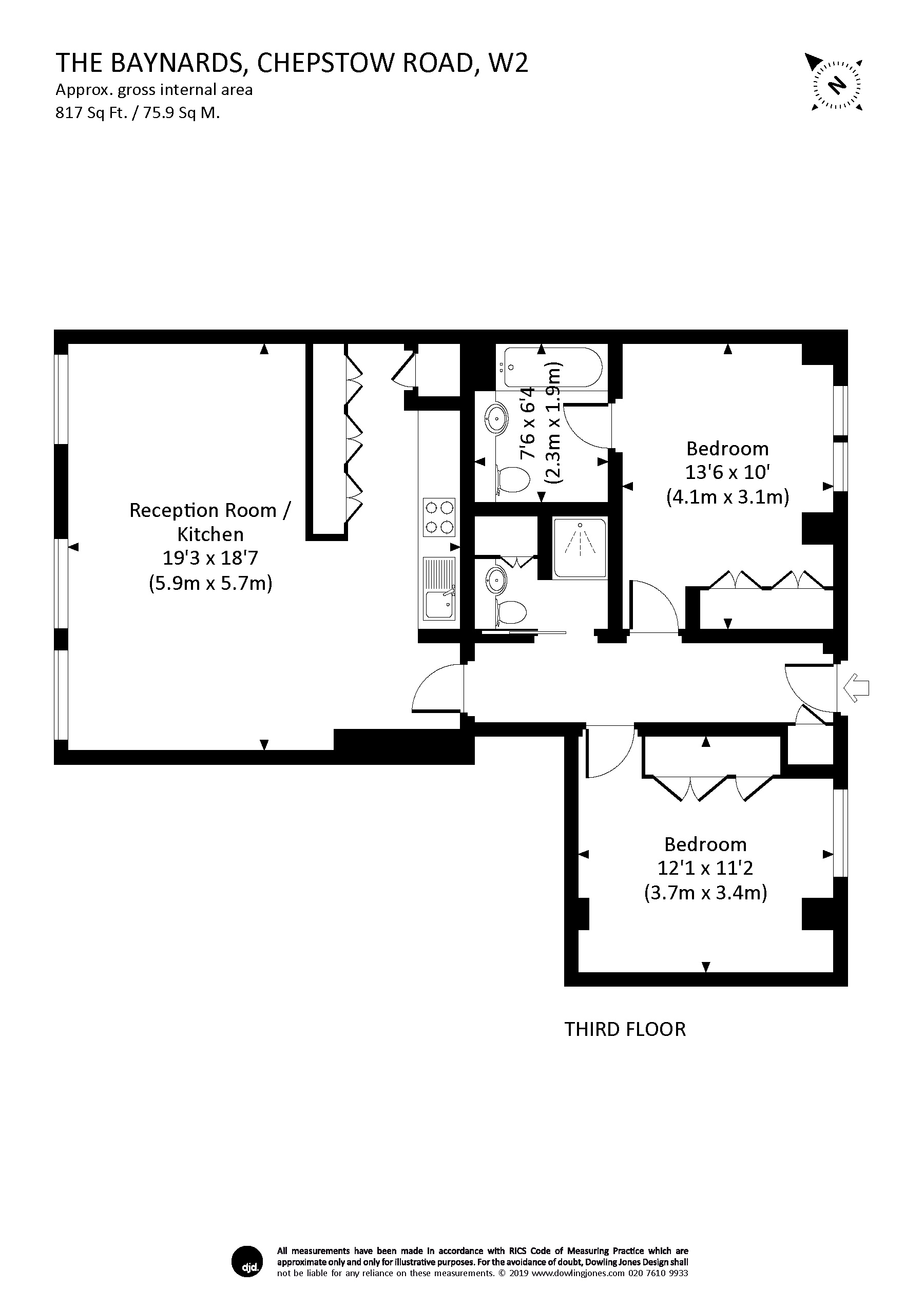 2 Bedrooms Flat to rent in Chepstow Road, Notting Hill W2