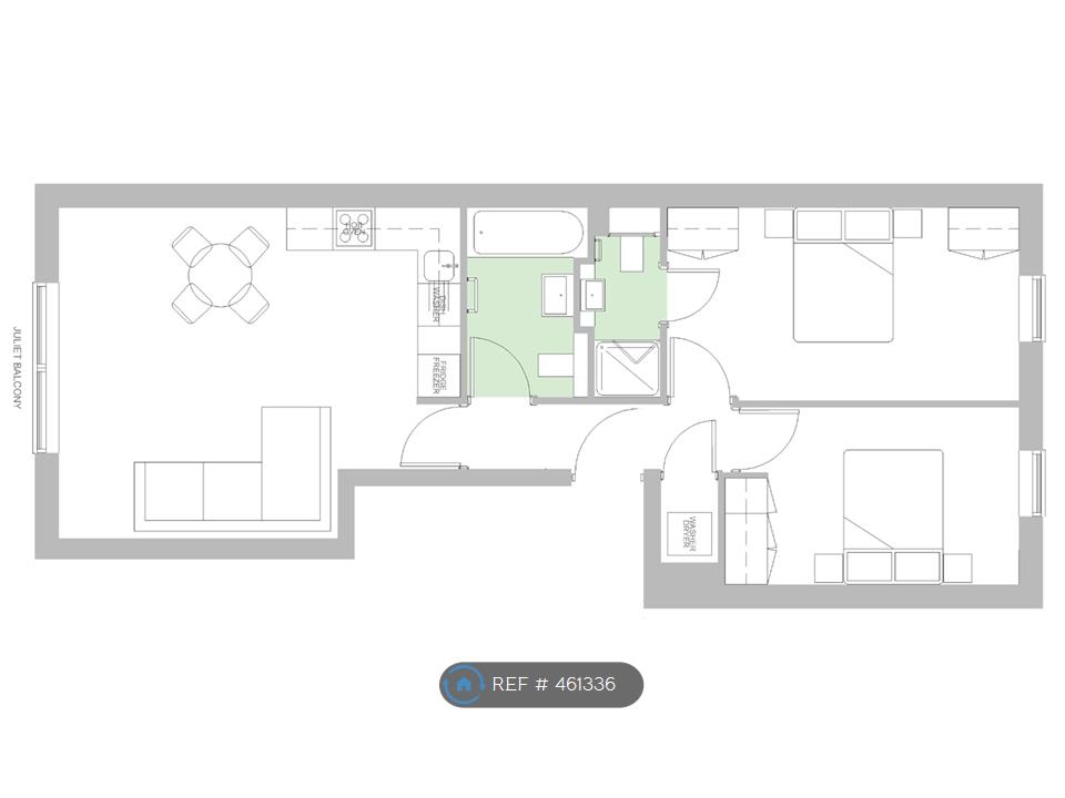 2 Bedrooms Flat to rent in Kings Avenue, London SW4