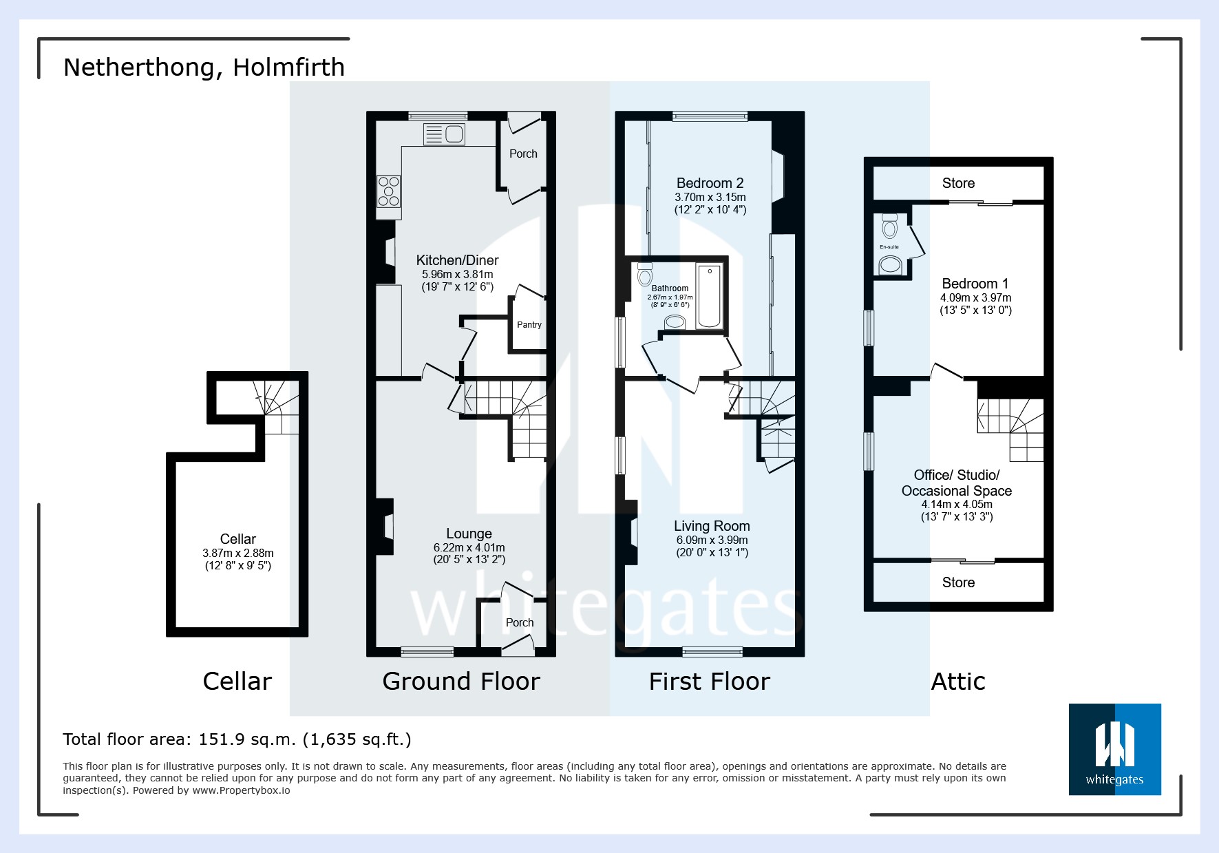 134, Towngate, Holmfirth floorplan