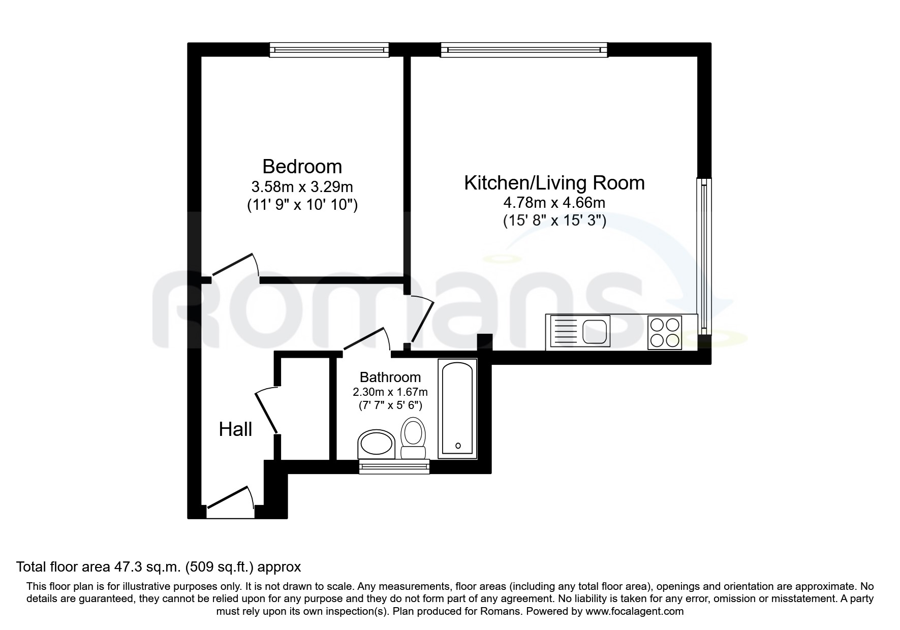 Flat 4, Fleet House, Barley Way, Hampshire floorplan