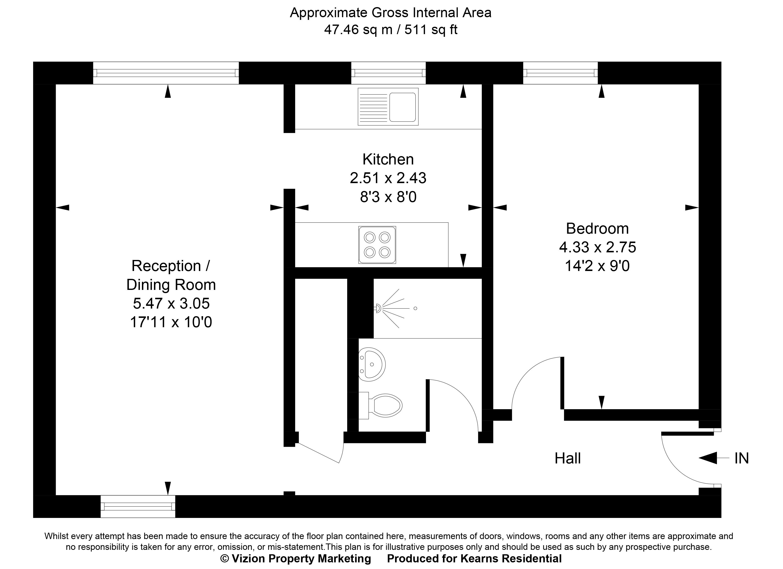 25, Milne Way, Uxbridge floorplan