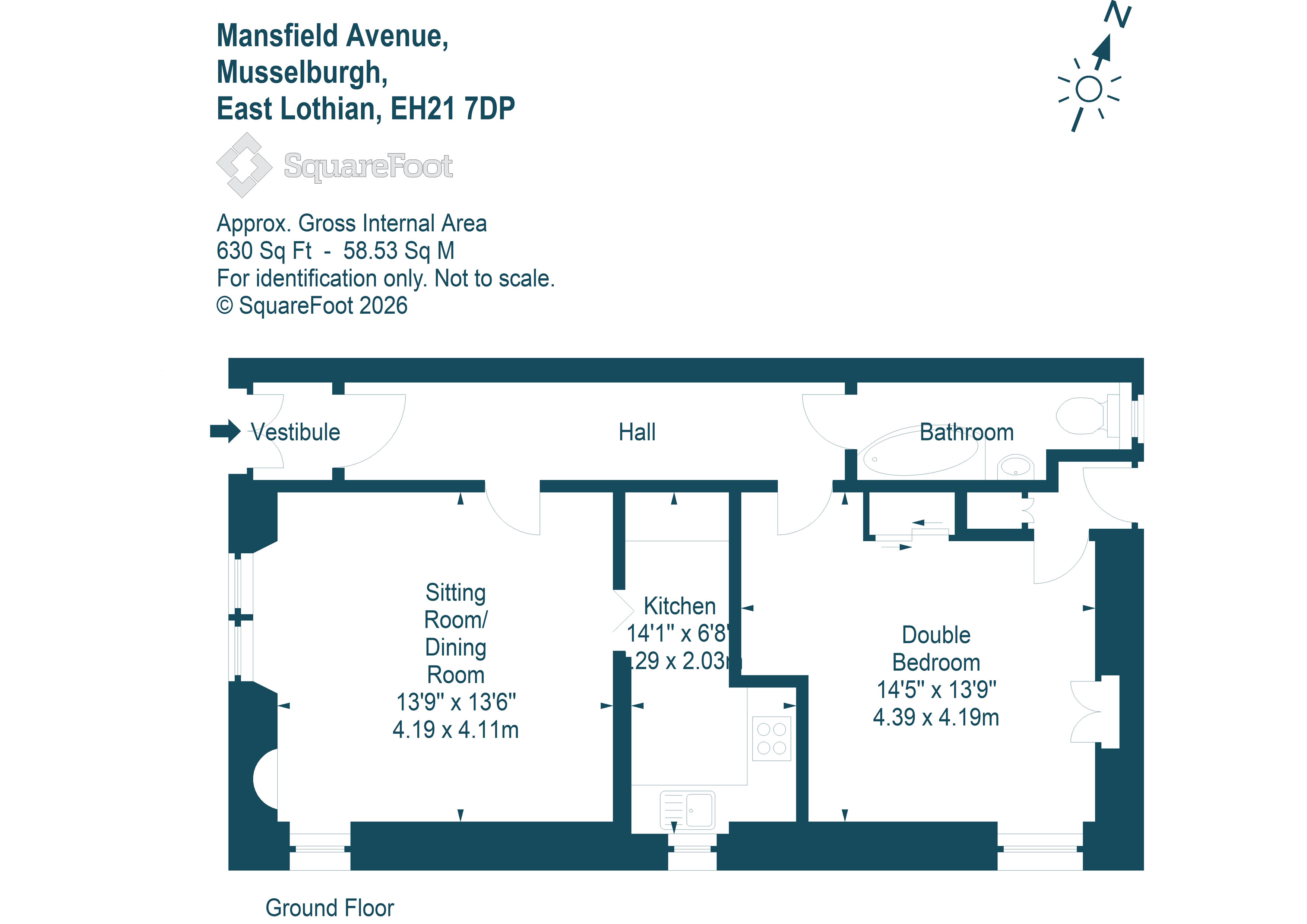 2, Mansfield Avenue, Edinburgh floorplan