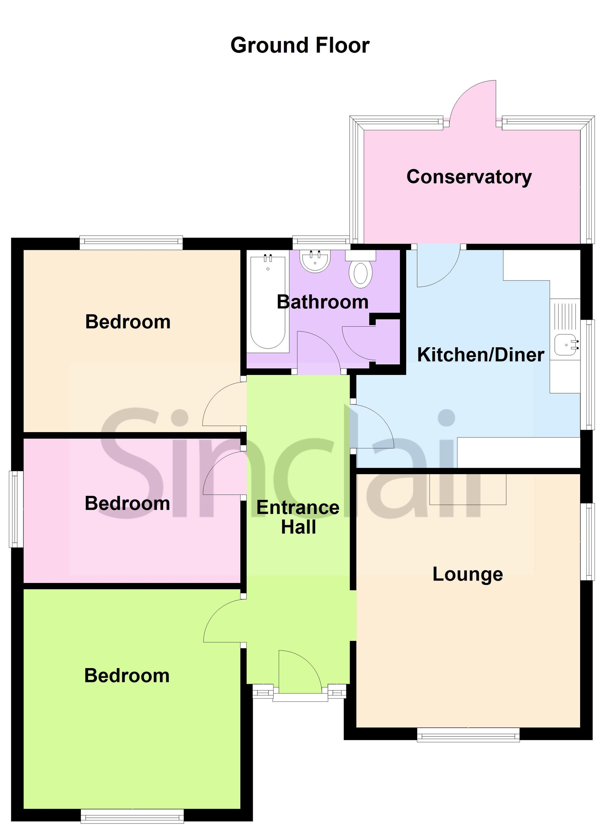 13 Rowena Drive, Ashby-De-La-Zouch floorplan