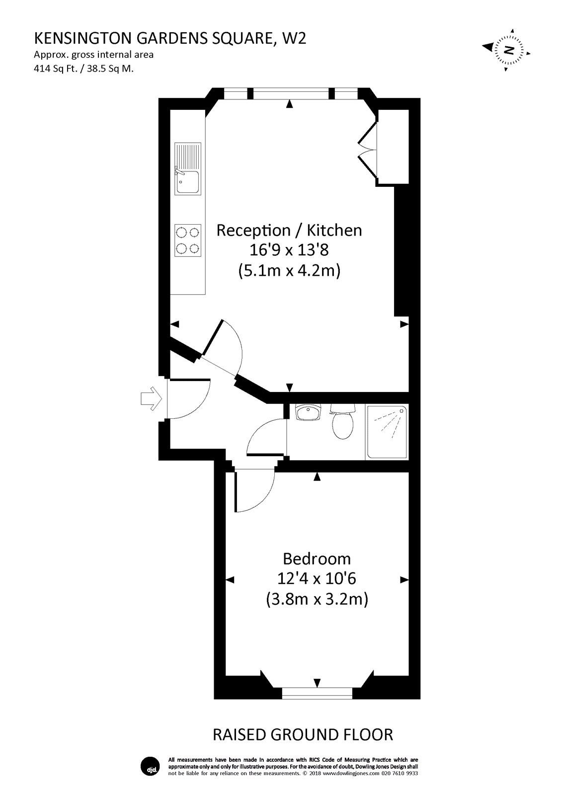 1 Bedrooms Flat to rent in Kensington Gardens Square, Bayswater W2