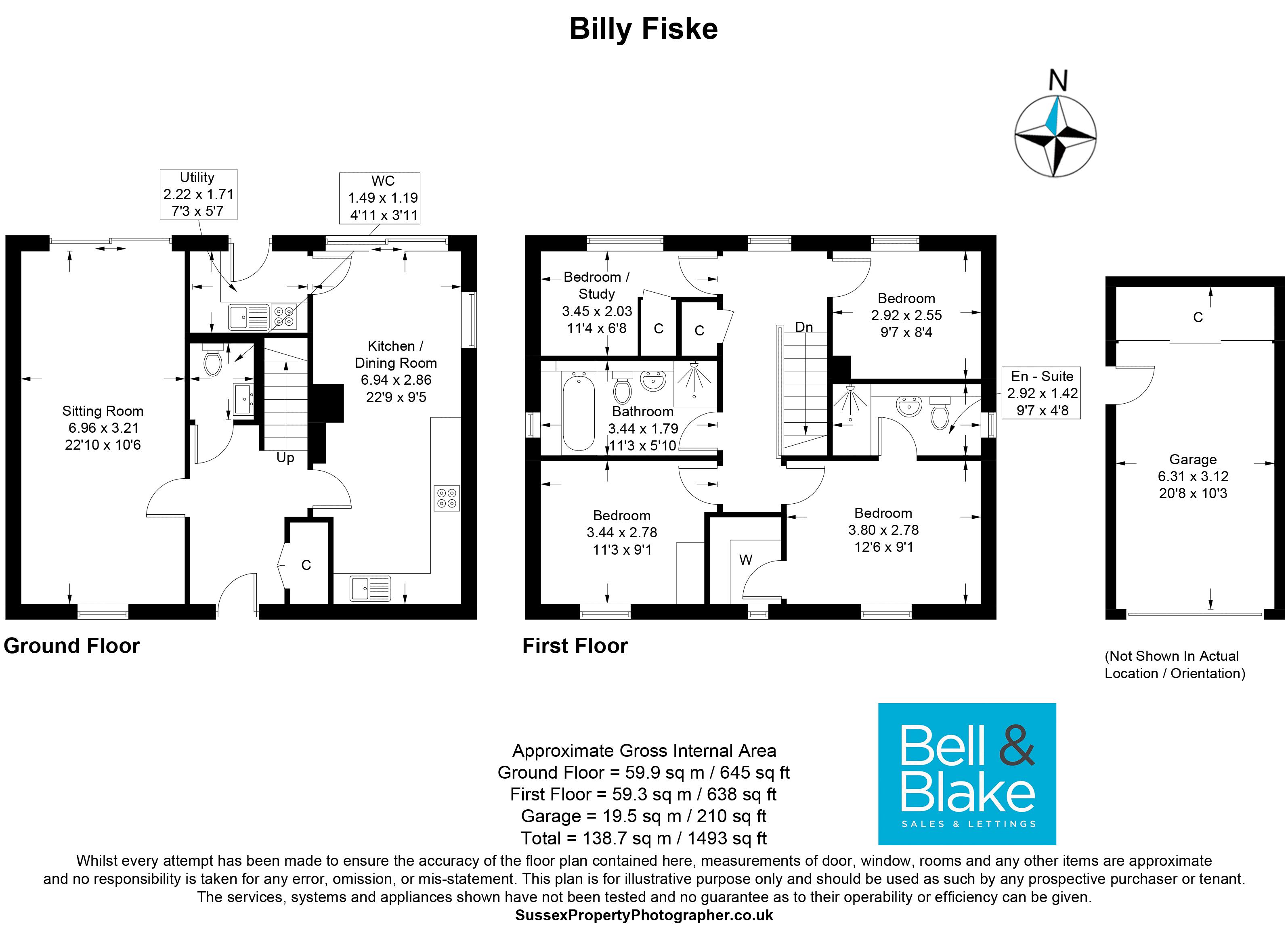 17, Billy Fiske Close, Chichester floorplan