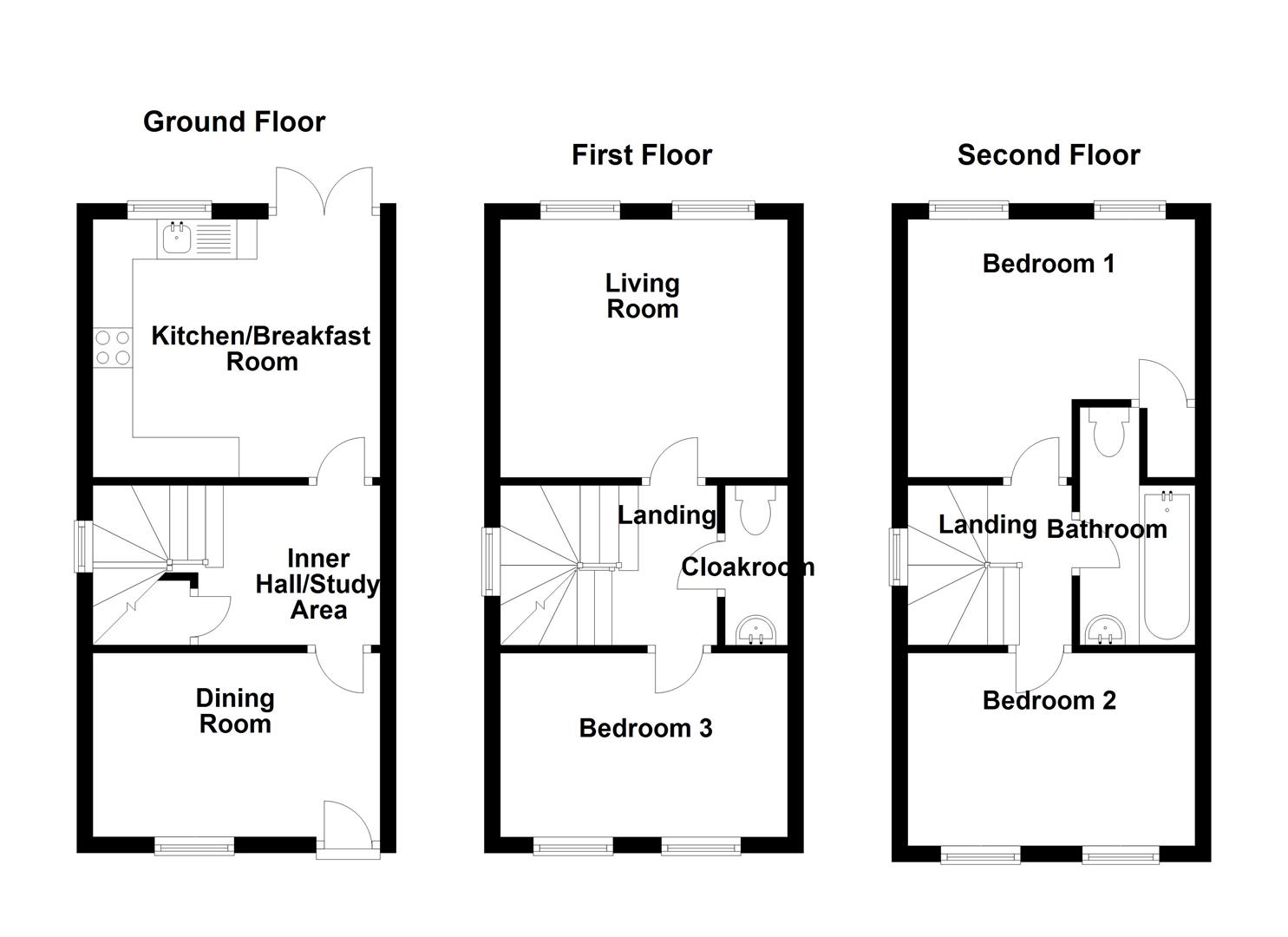 3 Bedrooms Terraced house for sale in Union Street, Trowbridge BA14